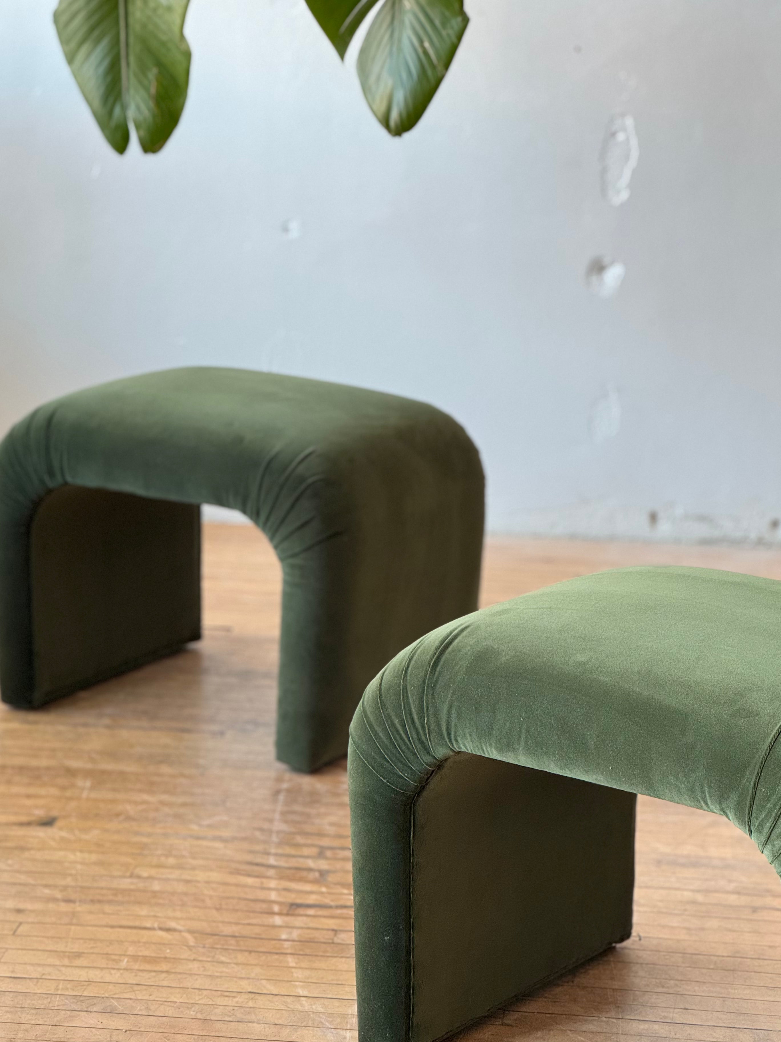 Post Modern Waterfall Ottomans / Benches