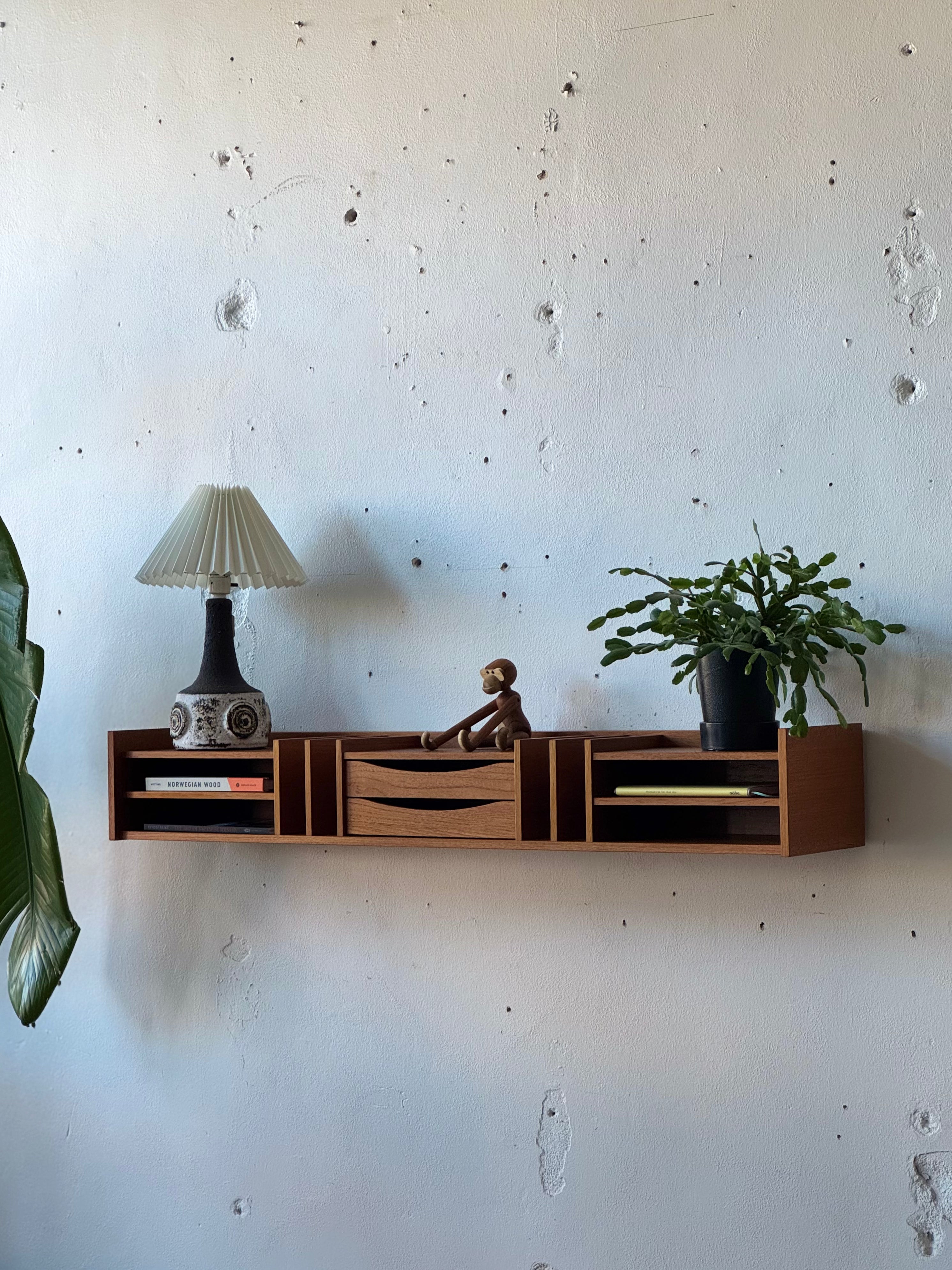 Floating Teak Organizer by Pedersen & Hansen of Denmark