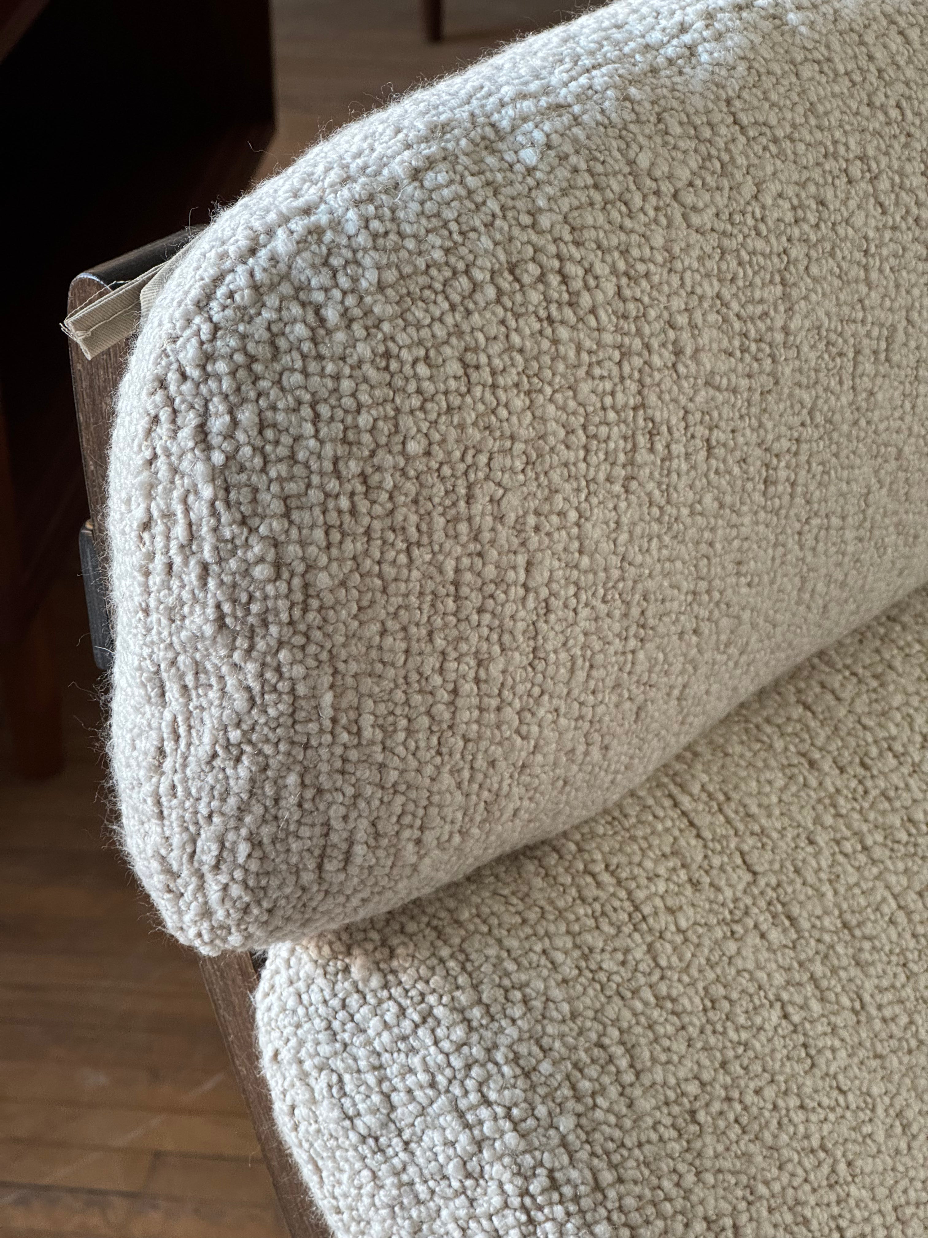 Danish Danish Modern Swivel Lounge and Ottoman Attributed to Bruno Mathsson