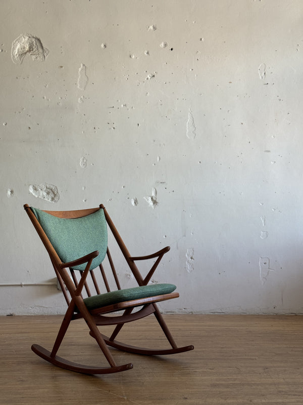 Teak Rocking Chair by Frank Reenskaug for Bramin