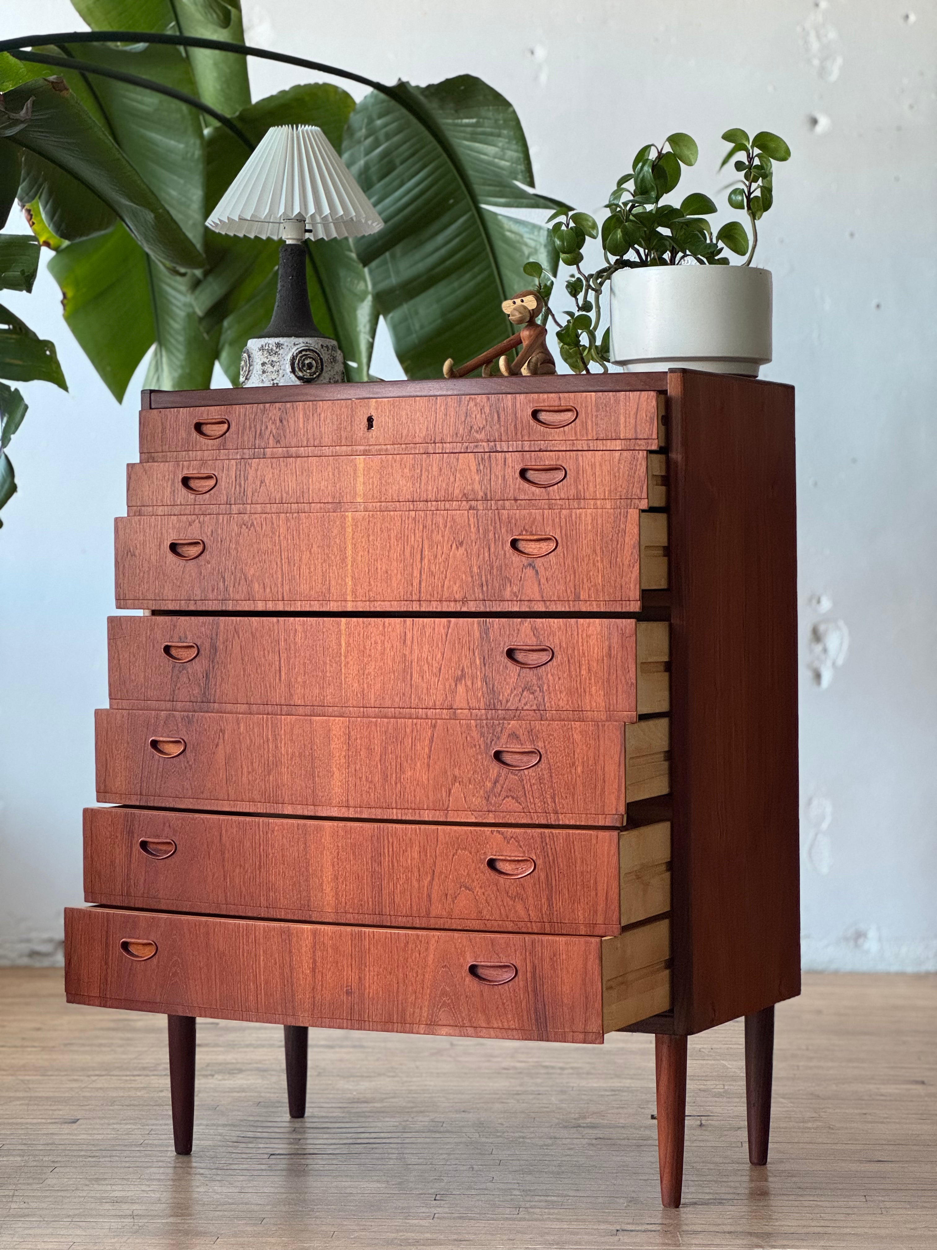 Danish Teak Chest of Drawers #1642