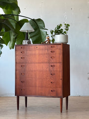 Danish Teak Chest of Drawers #1642