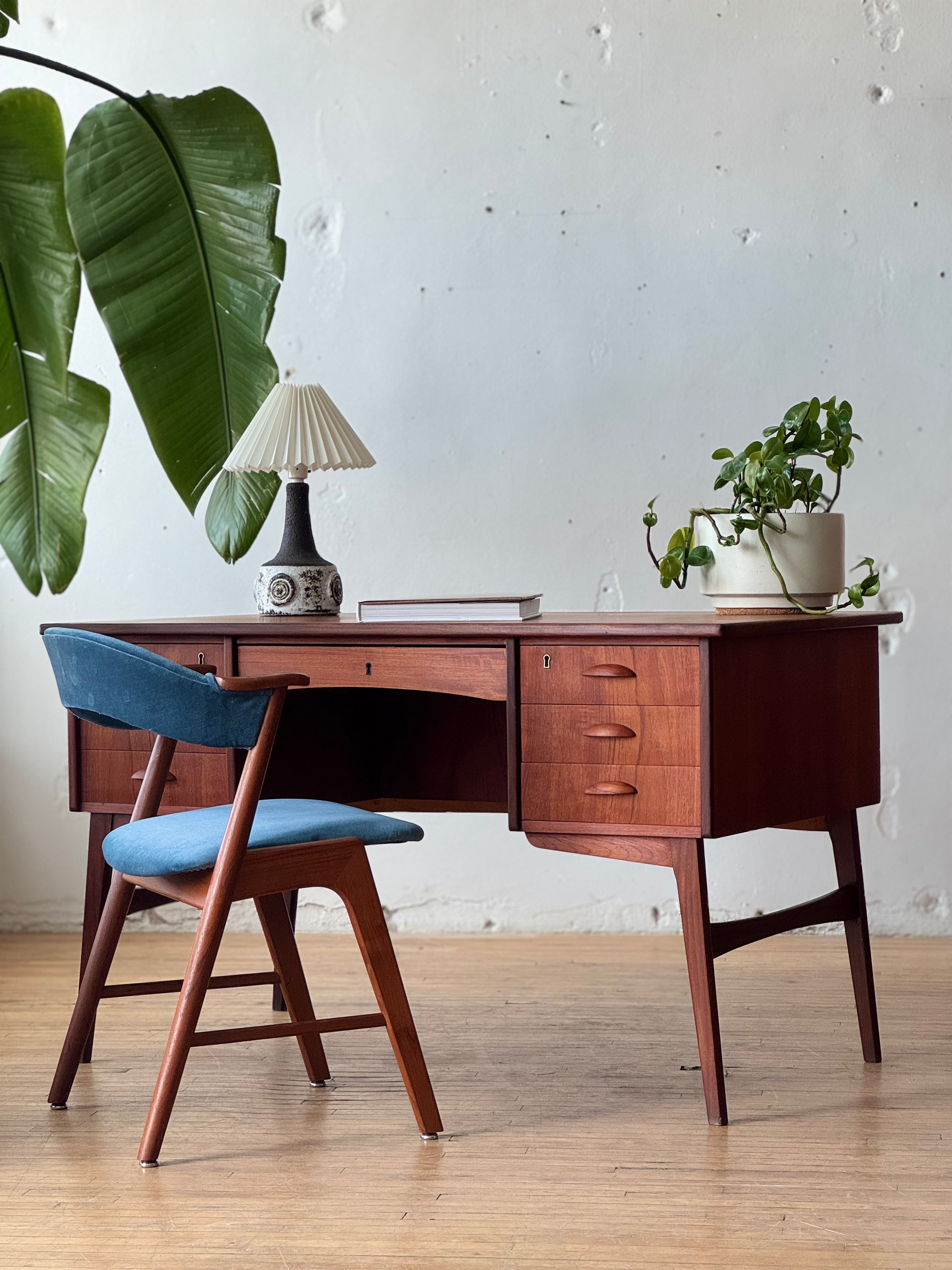 Danish Teak Writing Desk #2401