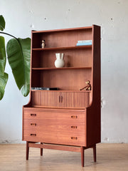 Danish Modern Bookshelf / Secretary Desk by Johannes Sørth