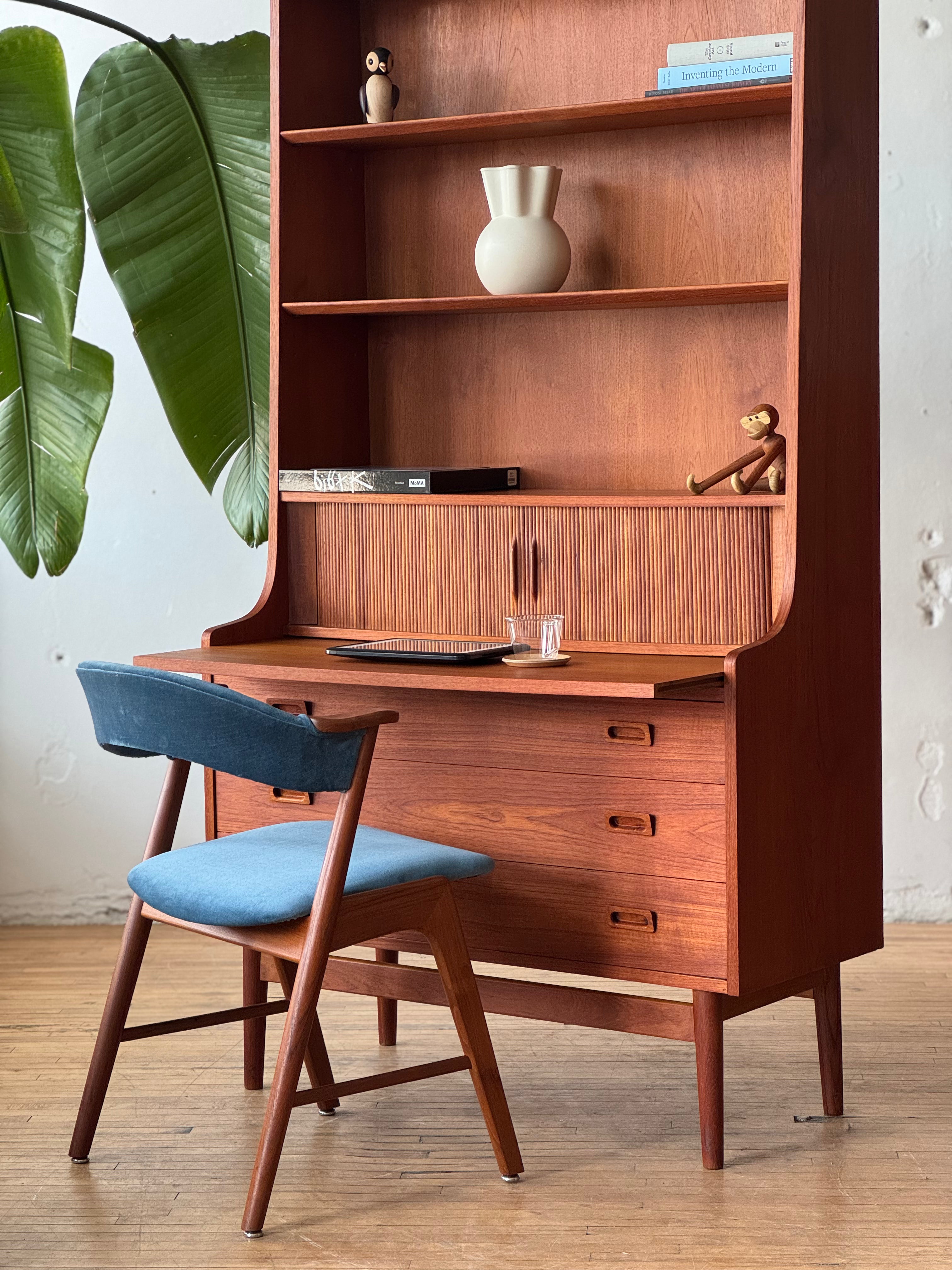 Danish Modern Bookshelf / Secretary Desk by Johannes Sørth