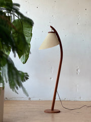 Danish Modern Floor Lamp in Teak