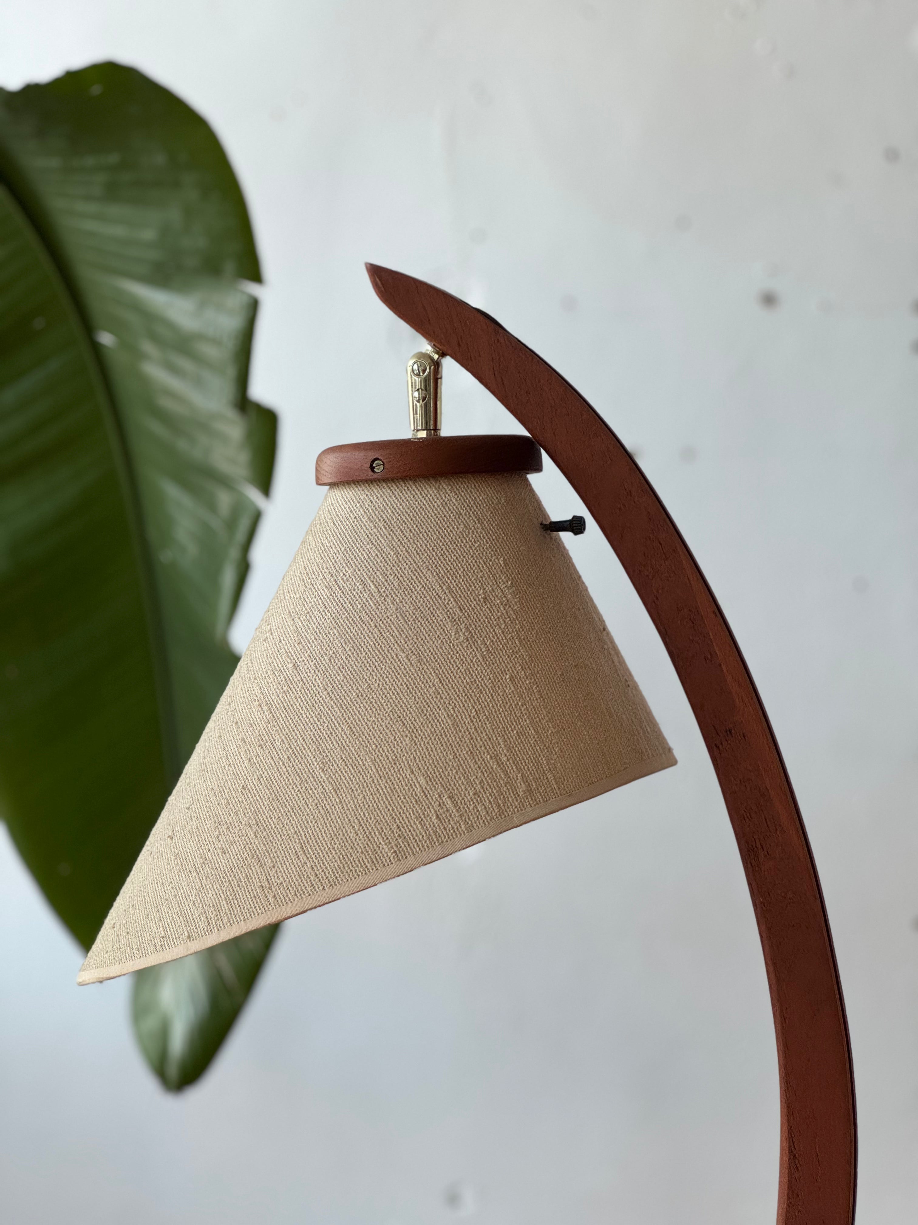 Danish Modern Floor Lamp in Teak