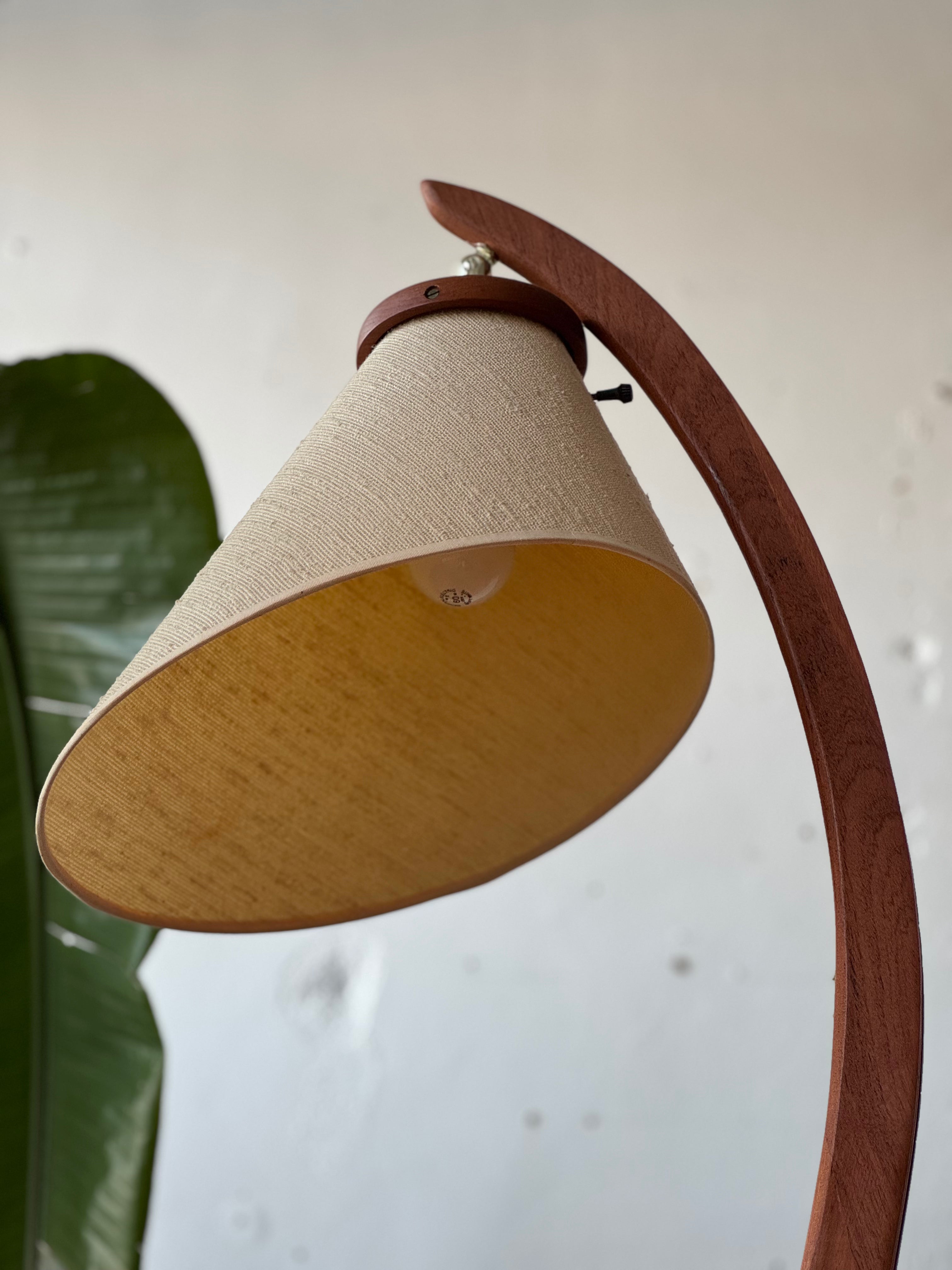 Danish Modern Floor Lamp in Teak