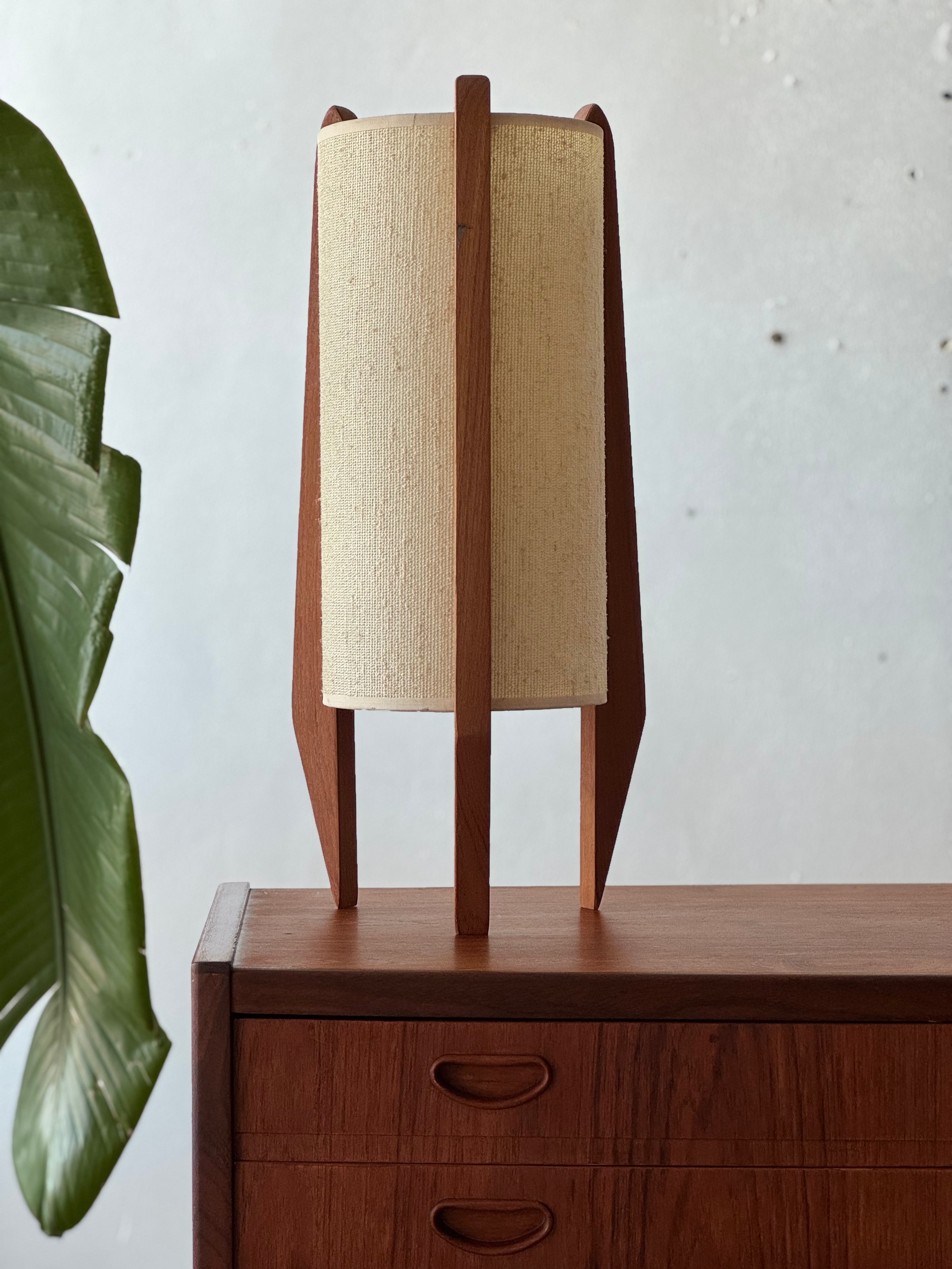 Danish Modern Table Lamp in Teak