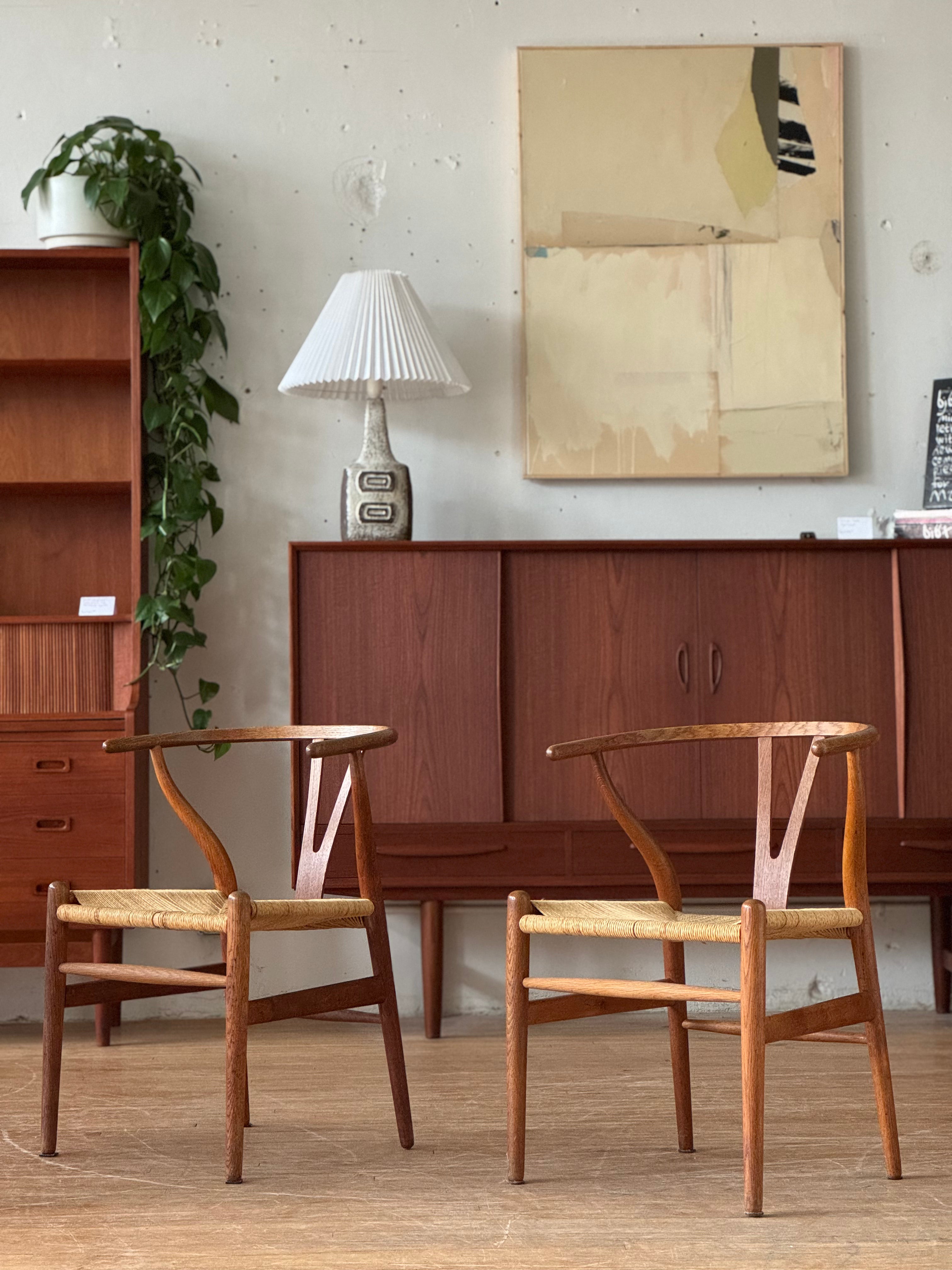 Wishbone Chair in Smoked Oak by Hans J Wegner