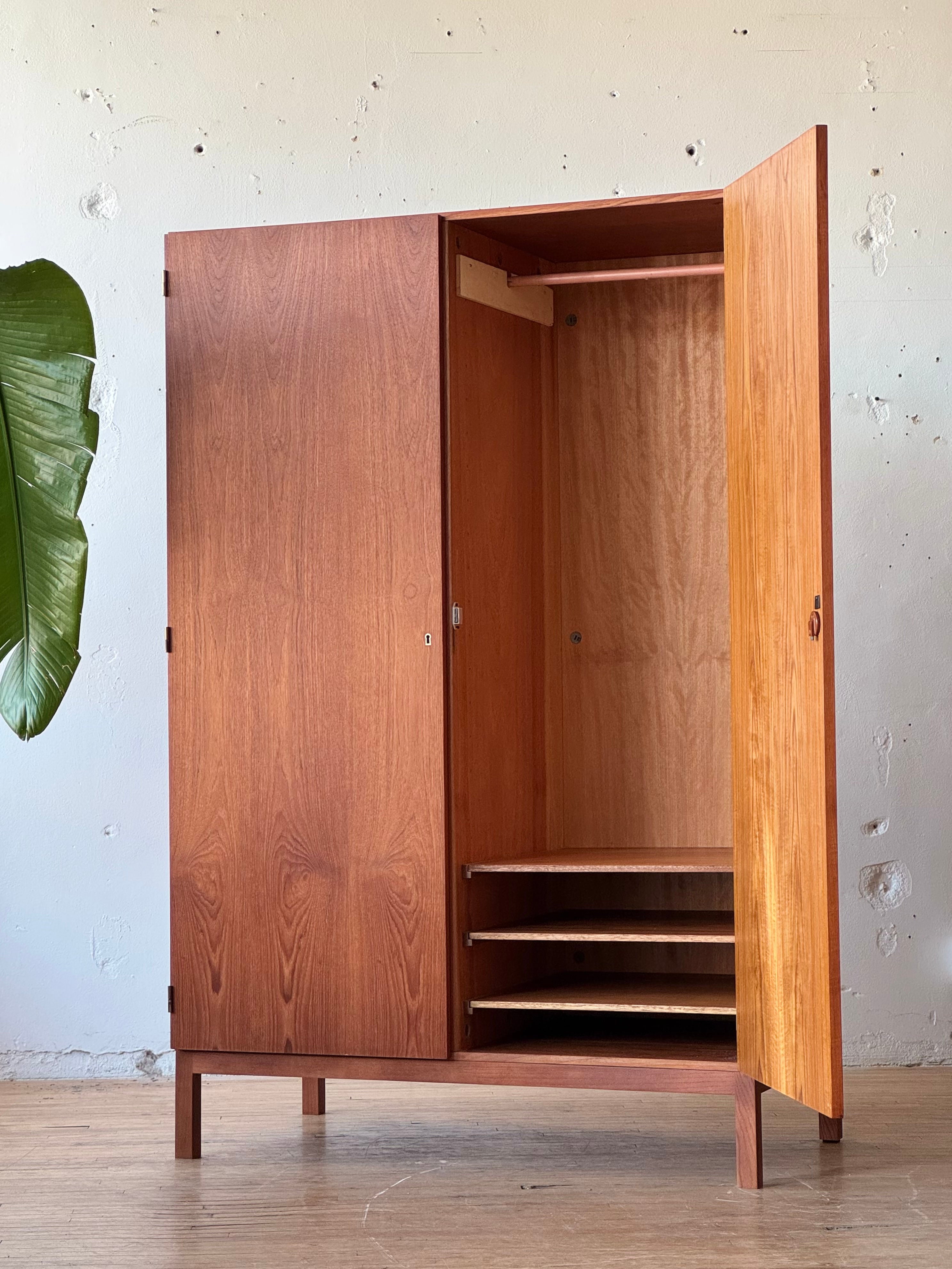 Danish Modern Wardrobe in Teak Designed by Arne Wahl Iversen