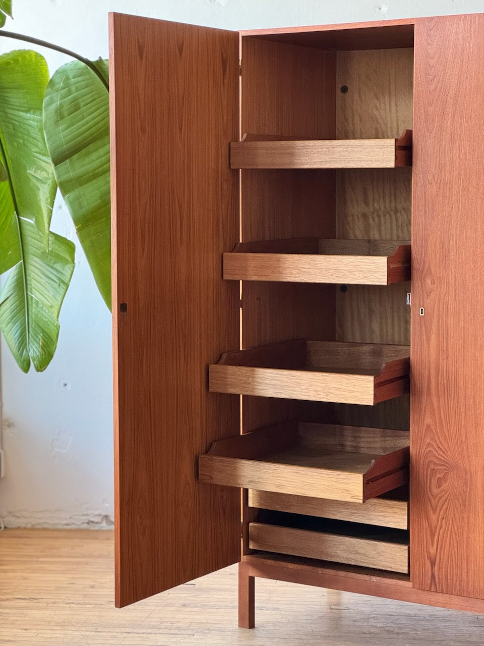 Danish Modern Wardrobe in Teak Designed by Arne Wahl Iversen