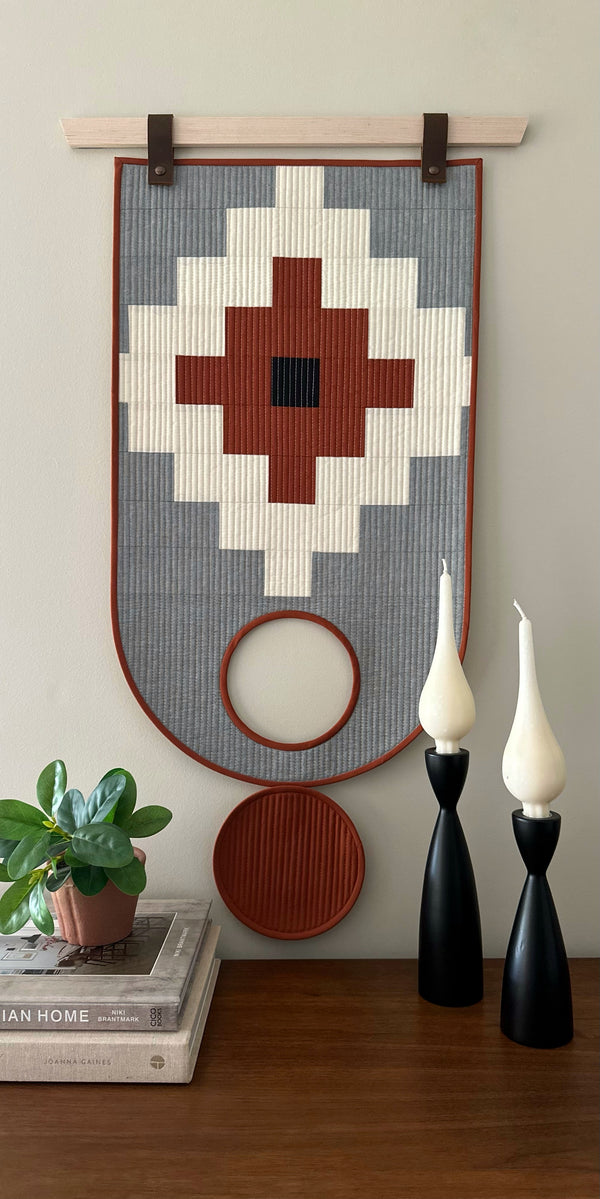 Southwest Inspired Wall Hanging by Lisa Marie Quilts