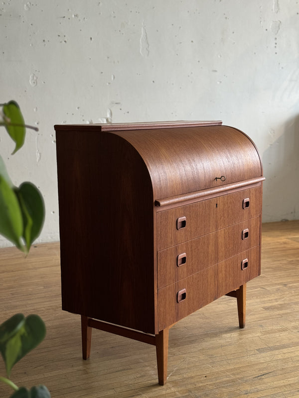 Swedish Roll Top Desk / Secretary in Teak