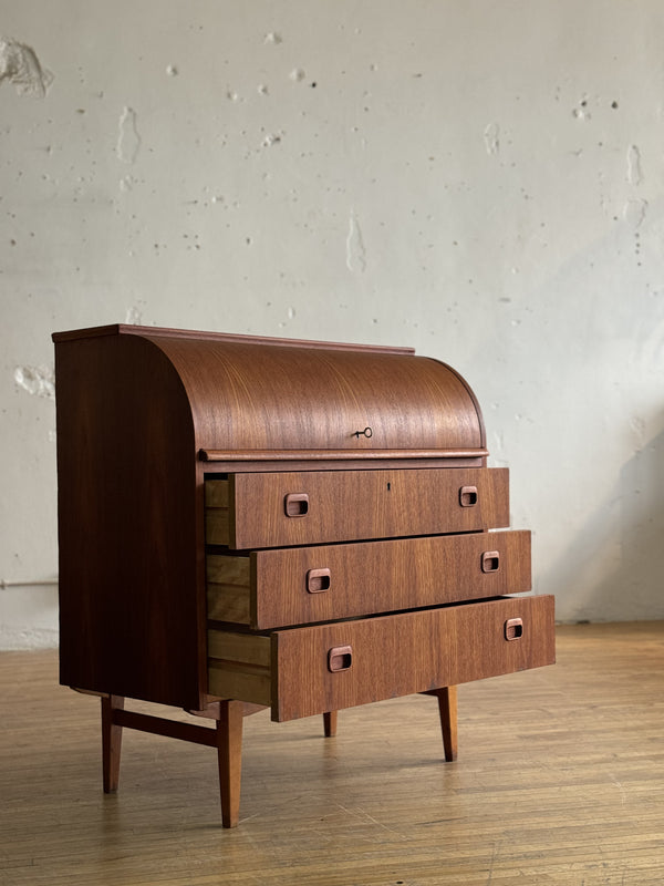 Swedish Roll Top Desk / Secretary in Teak