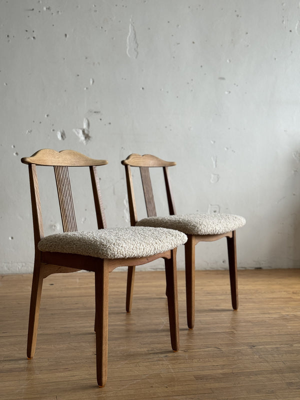 Danish Oak Side Chairs in the Style of Henning Kjaernulf