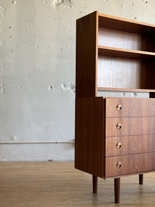 Danish Teak Bookshelf / Chest of Drawers