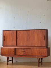 Danish Modern Teak Highboard #2424