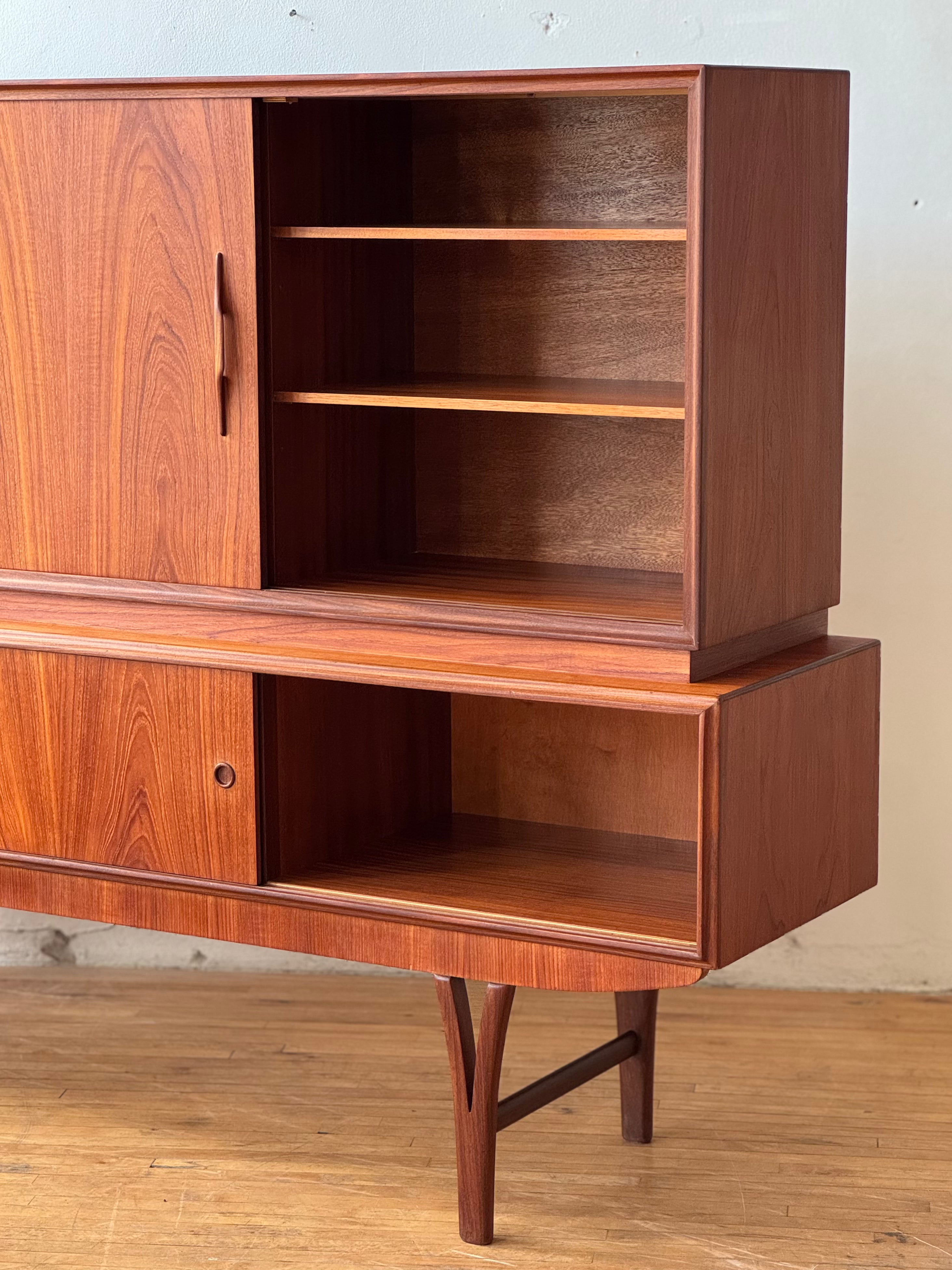 Danish Modern Teak Highboard #2424