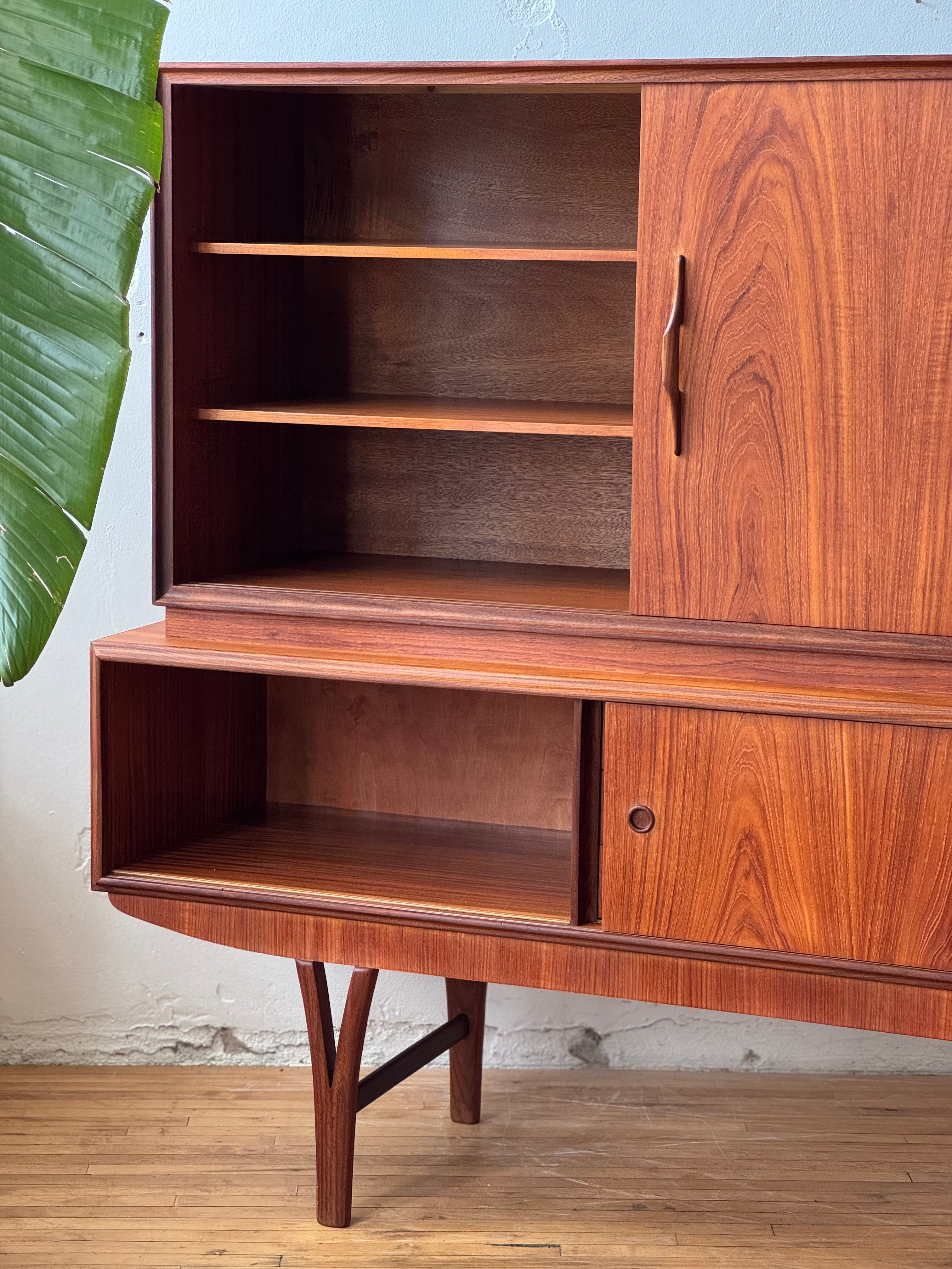 Danish Modern Teak Highboard #2424