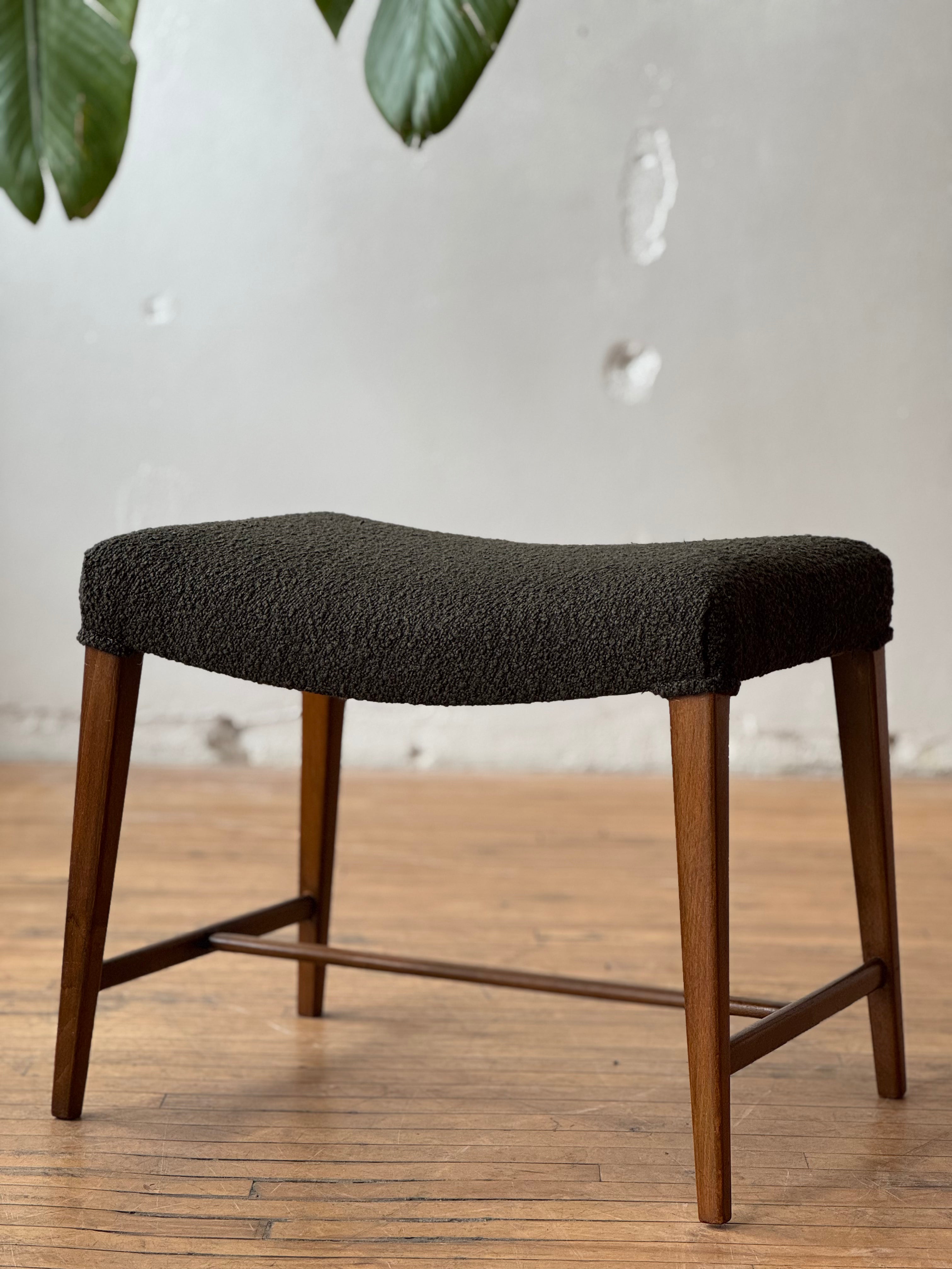 Beech & Boucle Stool #2729