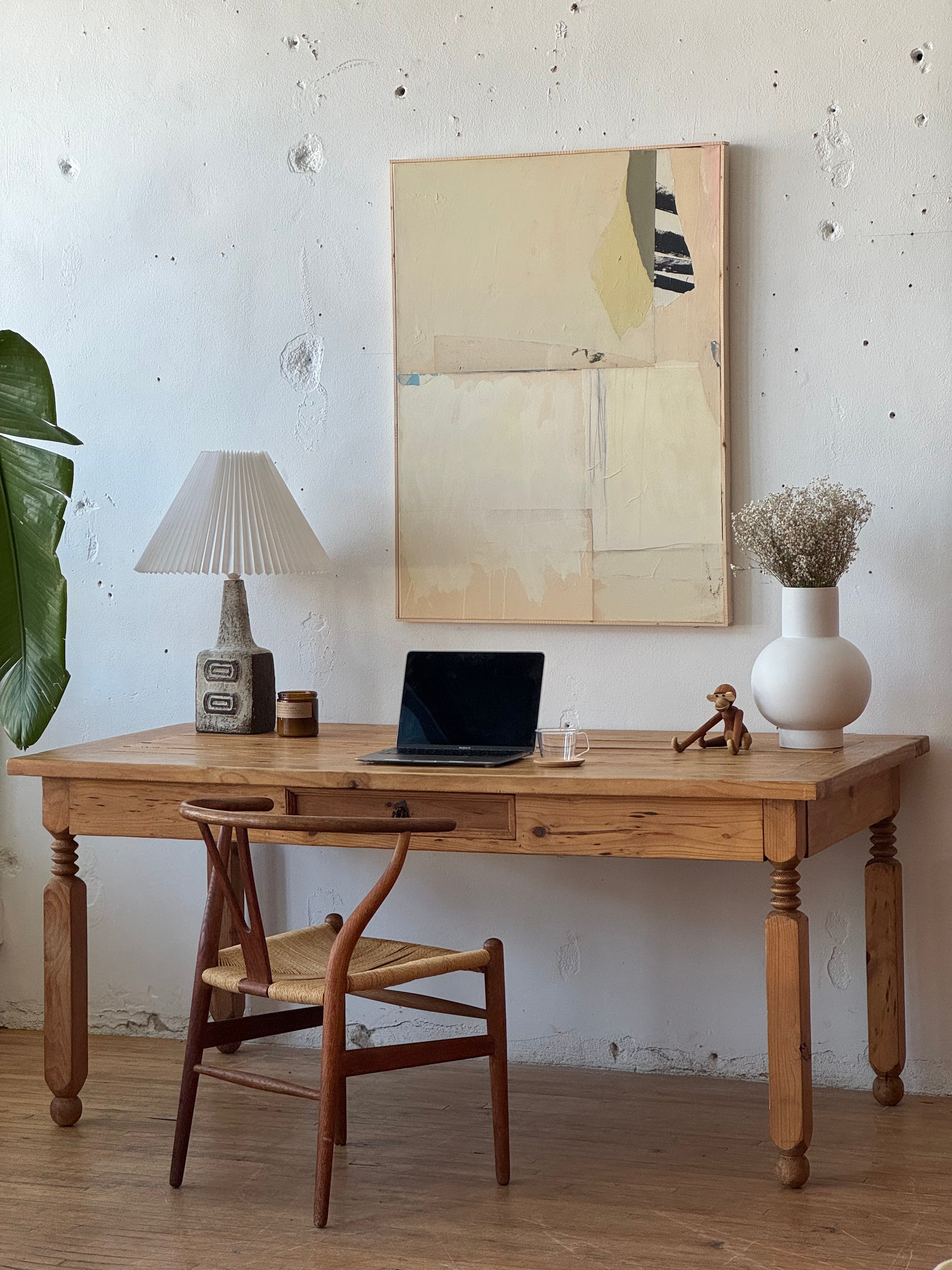 Swedish Pine Dining Table / Desk