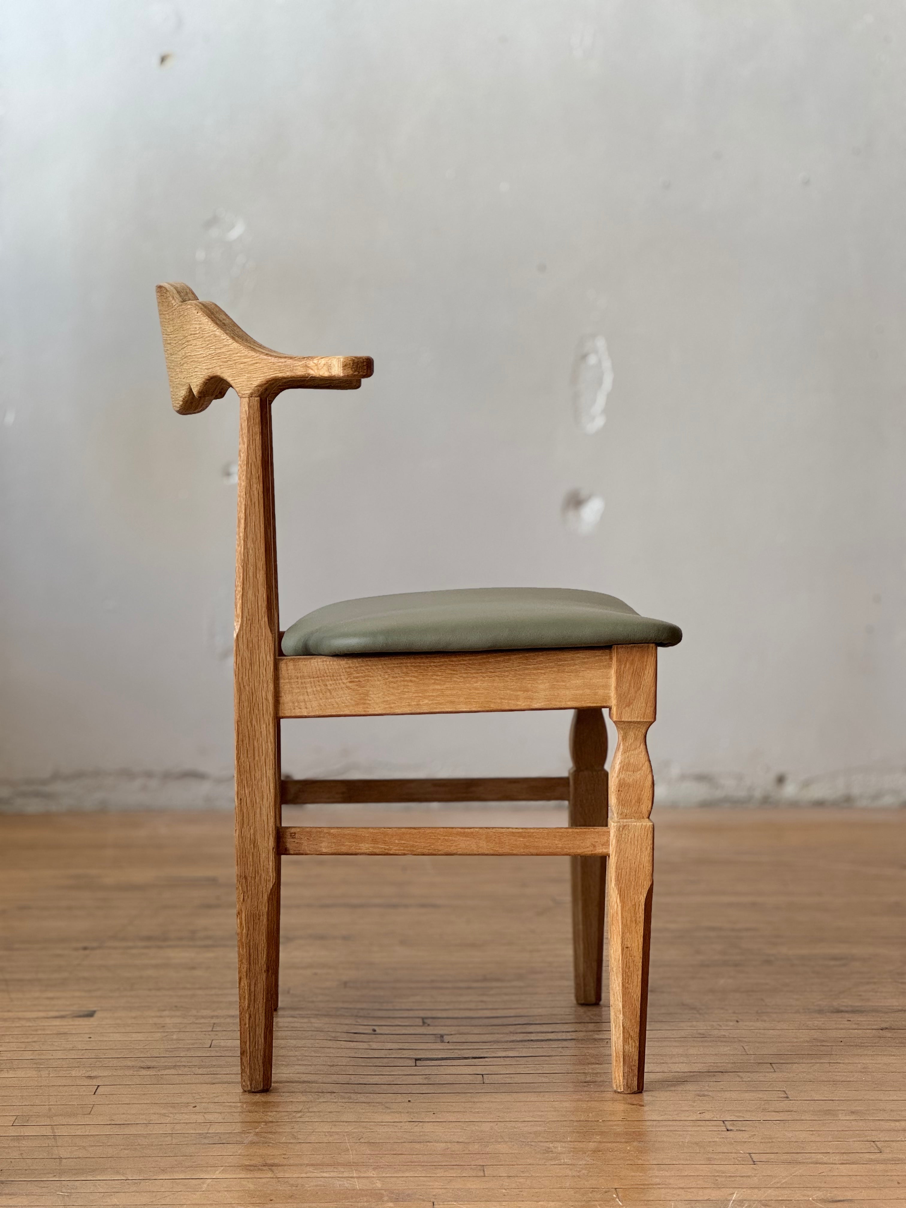 Danish Oak Side Chair by Henning Kjaernulf