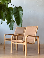 Pair Of “Melano” Lounge Chairs By Yngve Ekström for Swedese