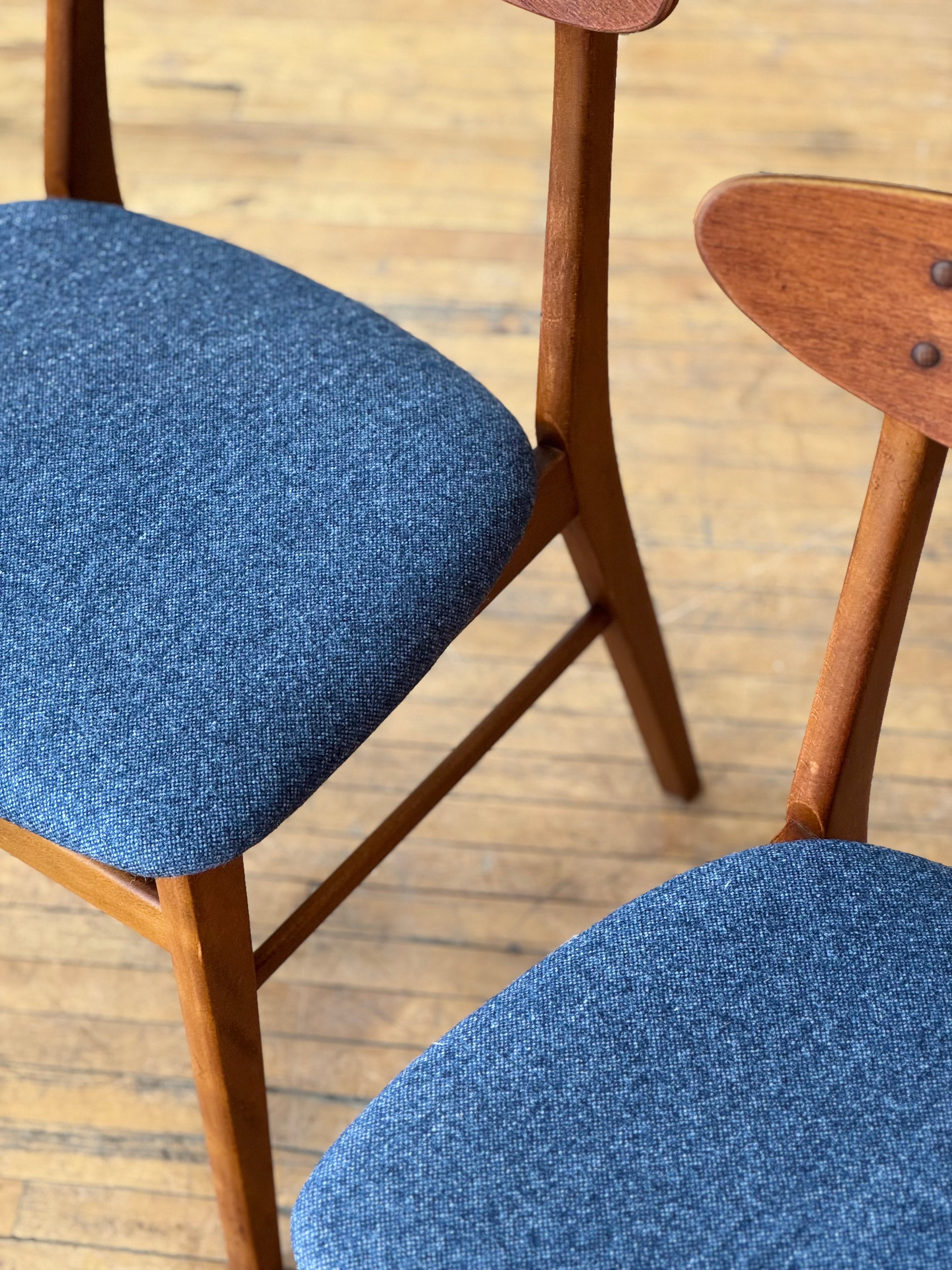 Pair of Danish Teak Dining Chairs #2640