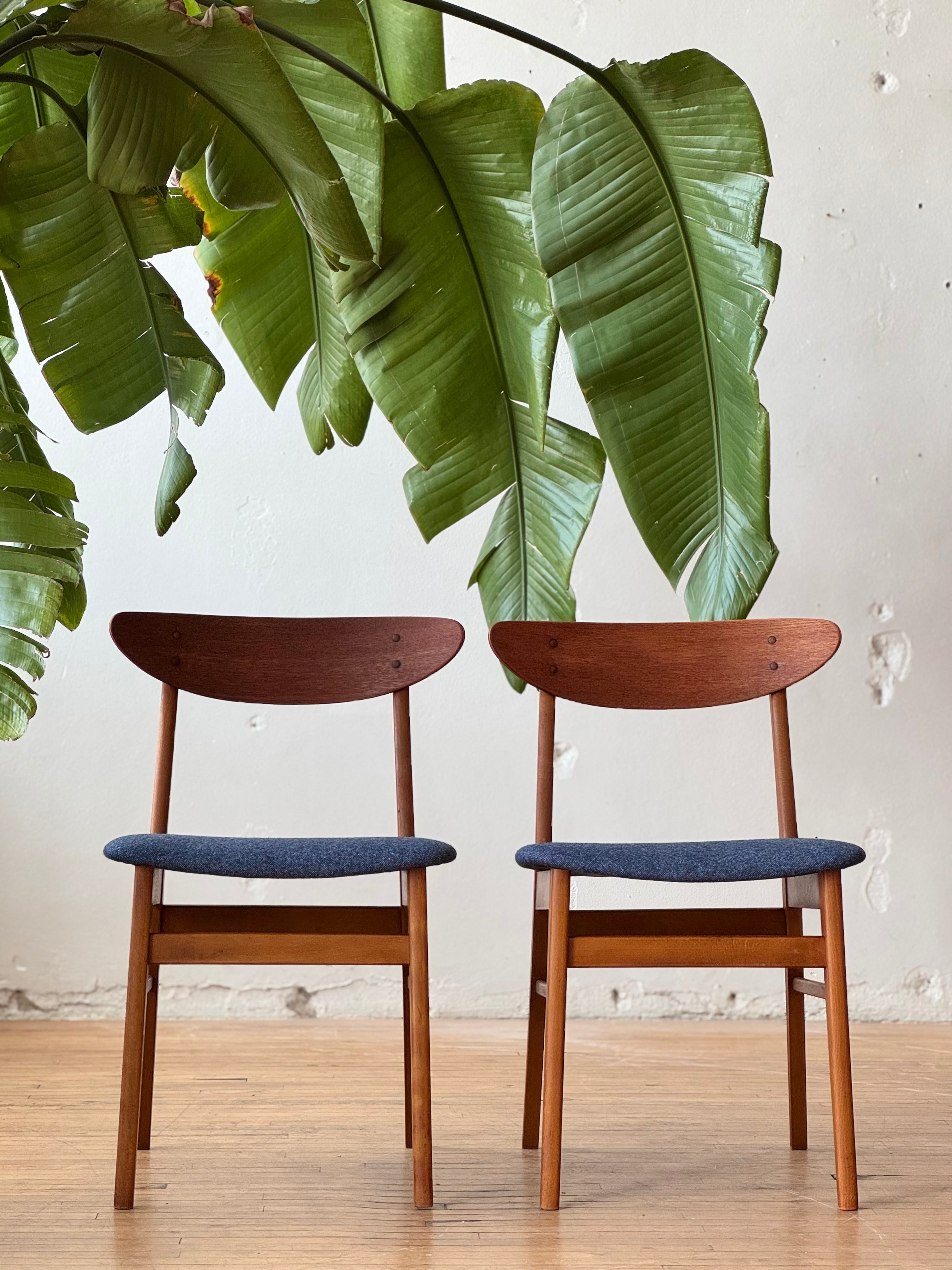 Pair of Danish Teak Dining Chairs #2640