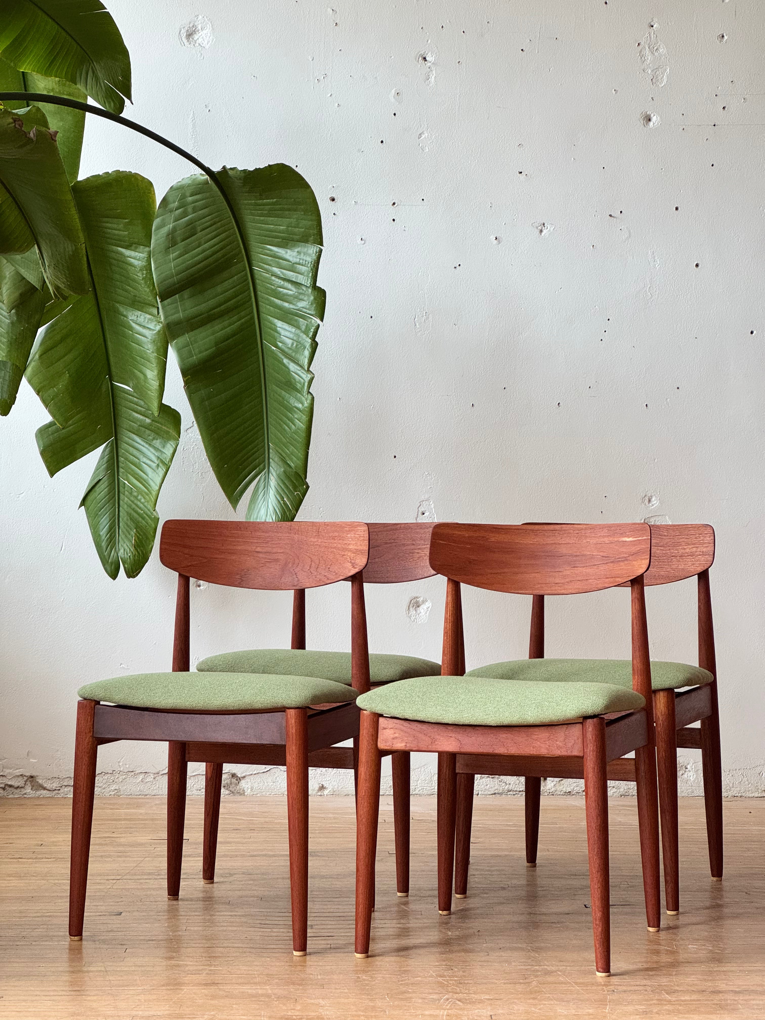 Set of 4 Danish Dining Chairs in Teak