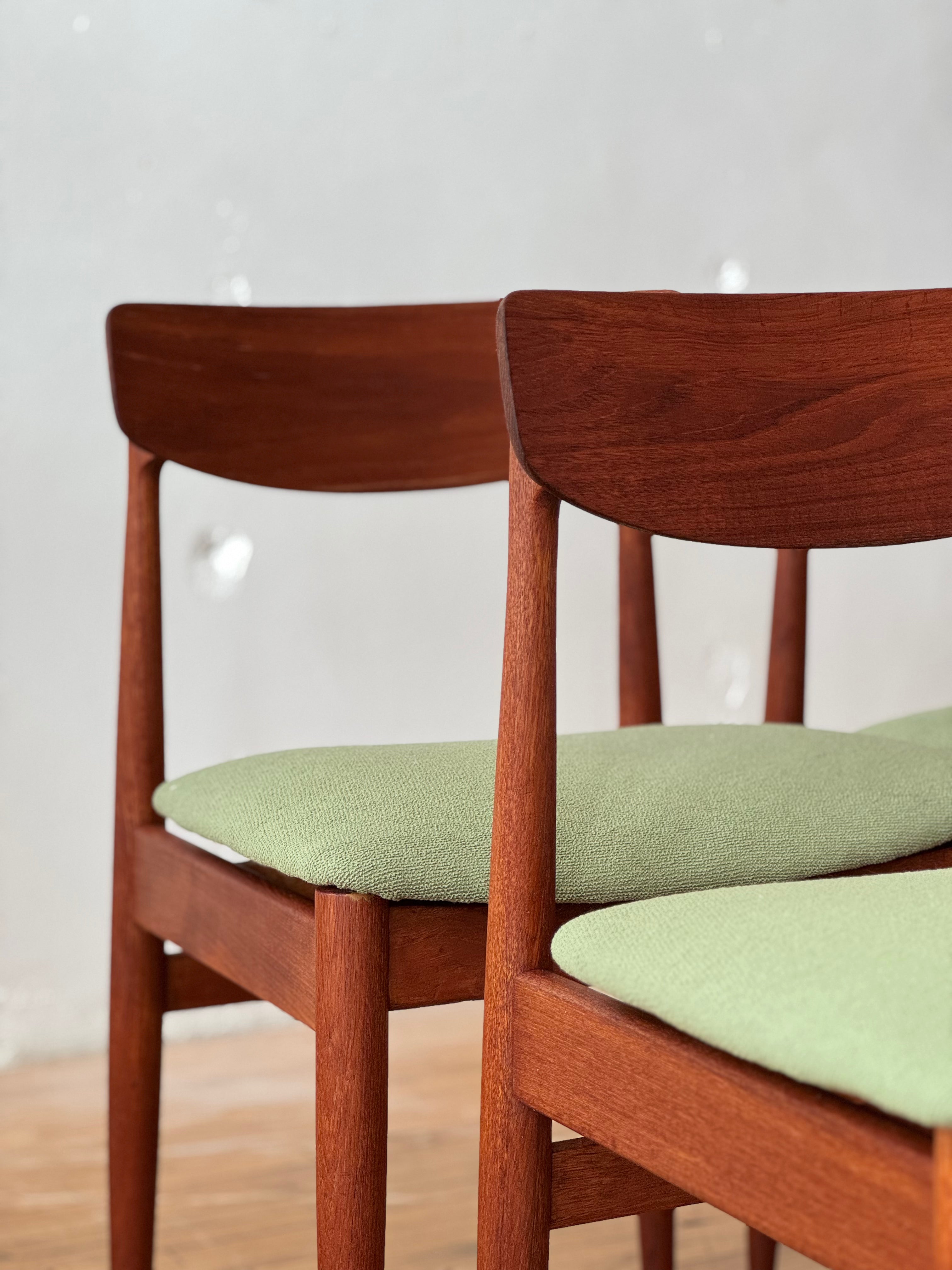 Set of 4 Danish Dining Chairs in Teak