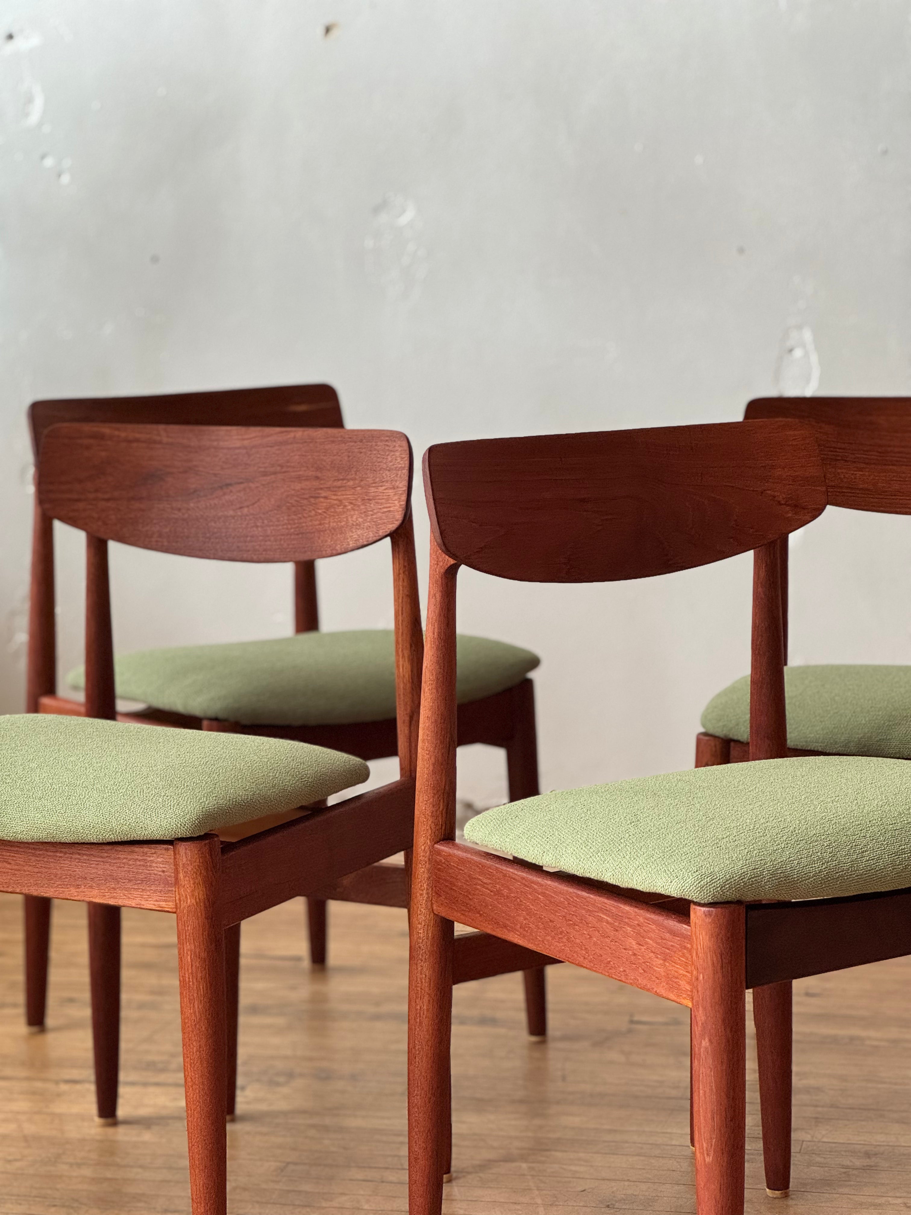 Set of 4 Danish Dining Chairs in Teak