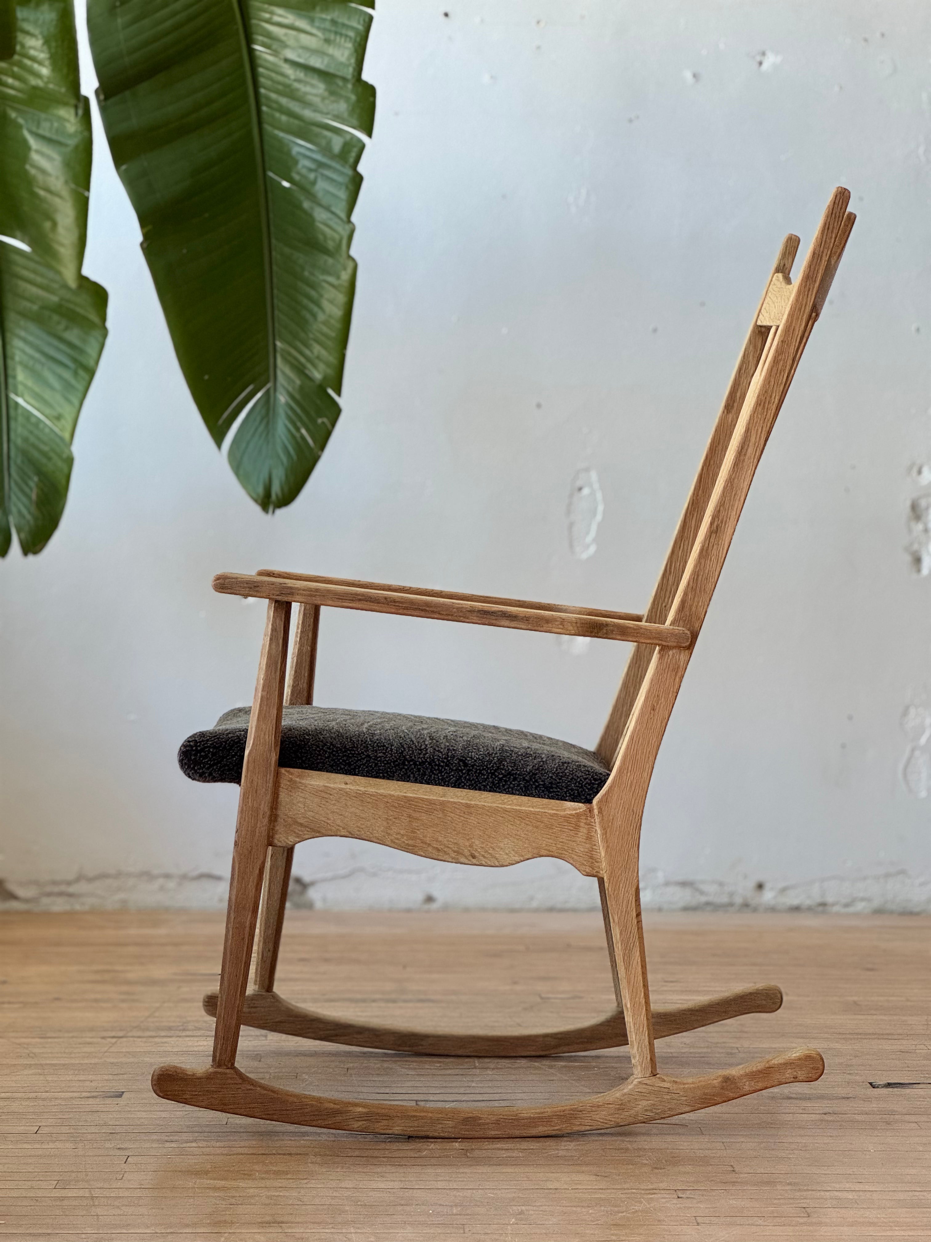 Danish Oak Rocking Chair by Henning Kjaernulf #2479
