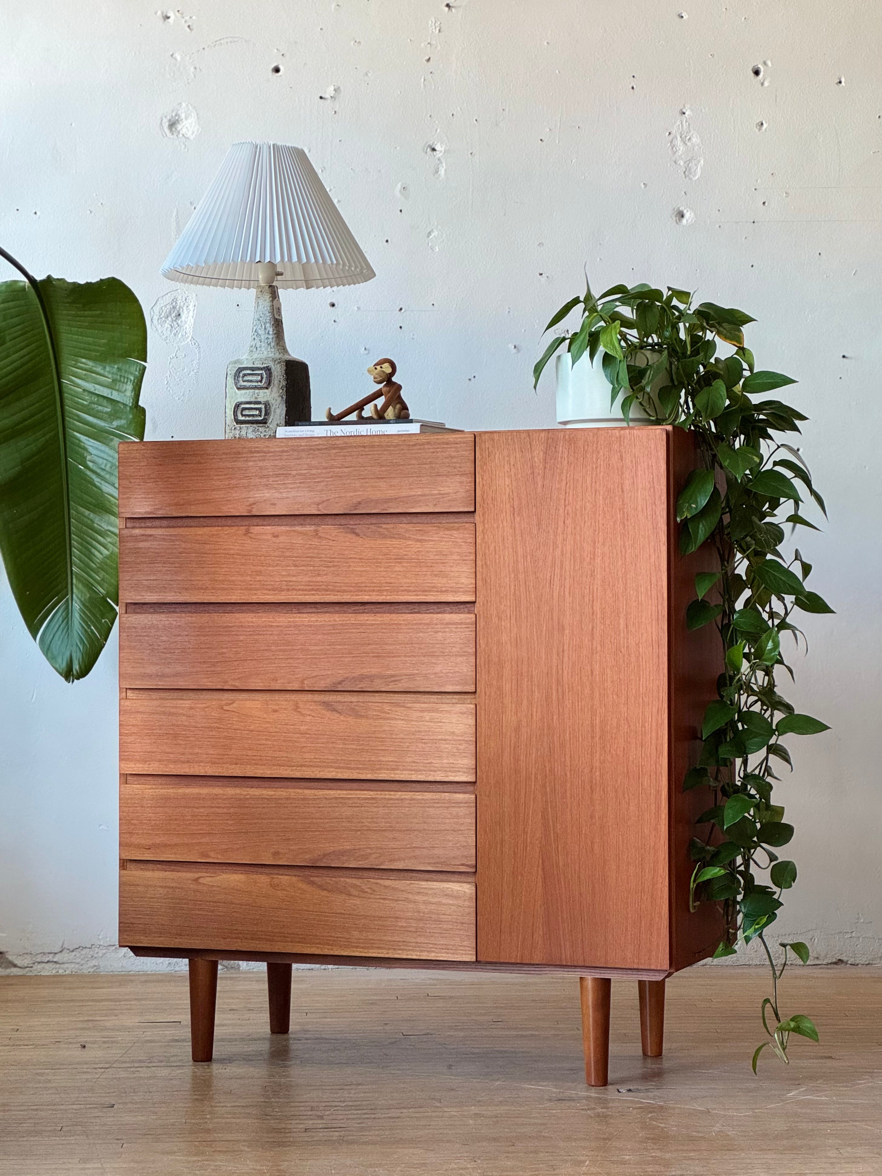 Danish Teak Gentleman's Chest / Dresser by Arne Wahl Iversen