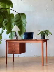 Danish Teak Desk by Arne Vodder
