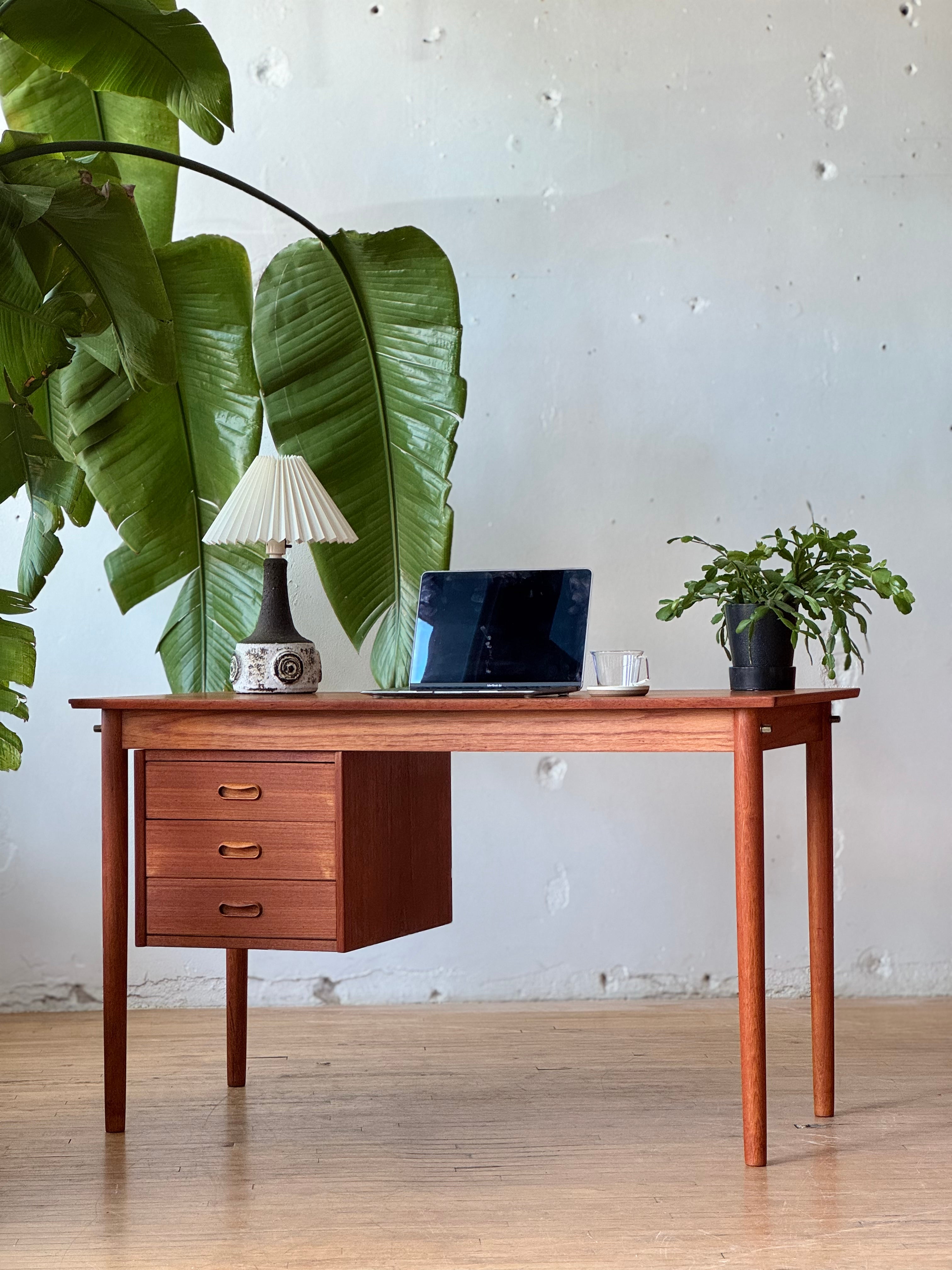 Danish Teak Desk by Arne Vodder