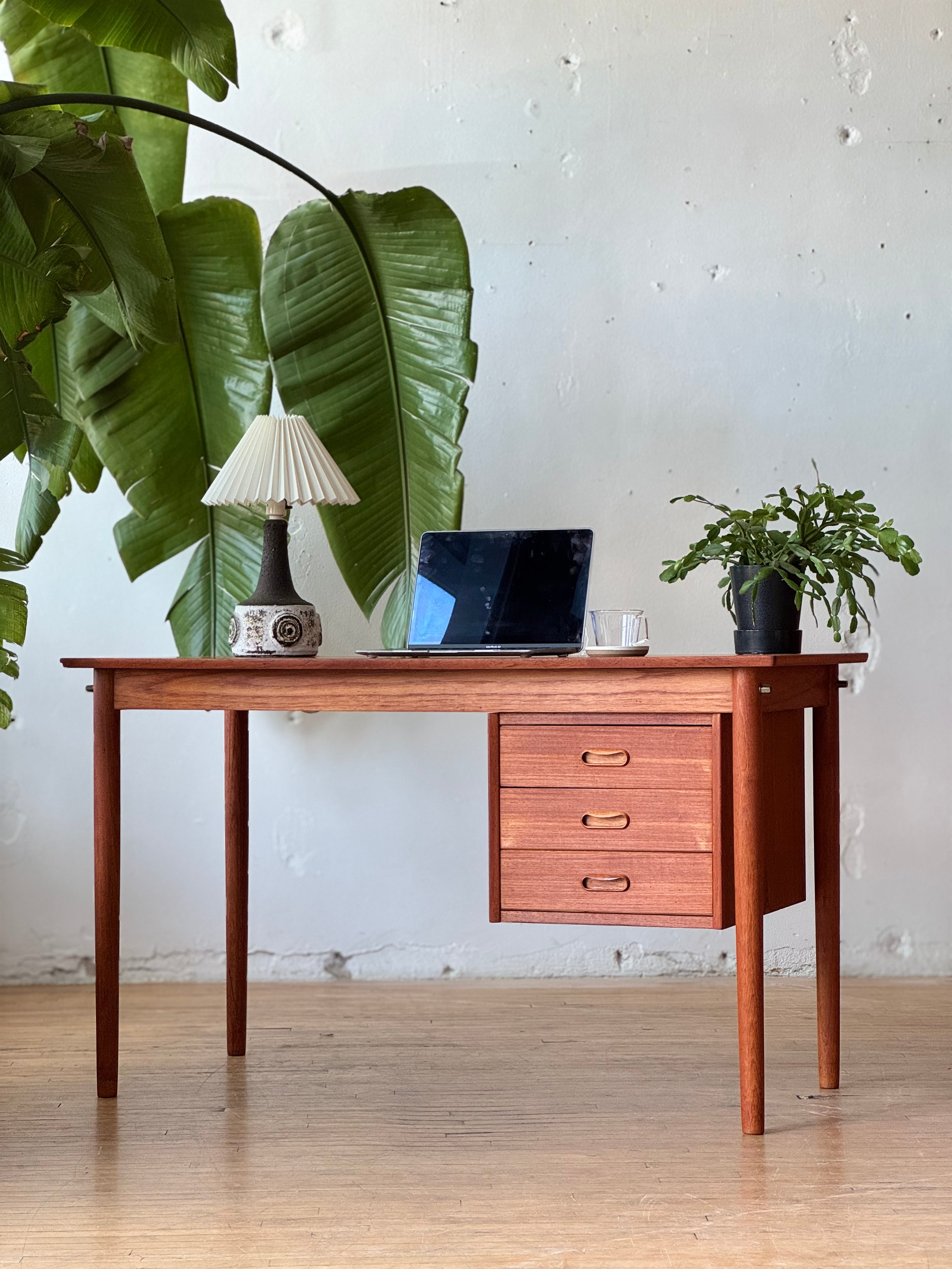Danish Teak Desk by Arne Vodder
