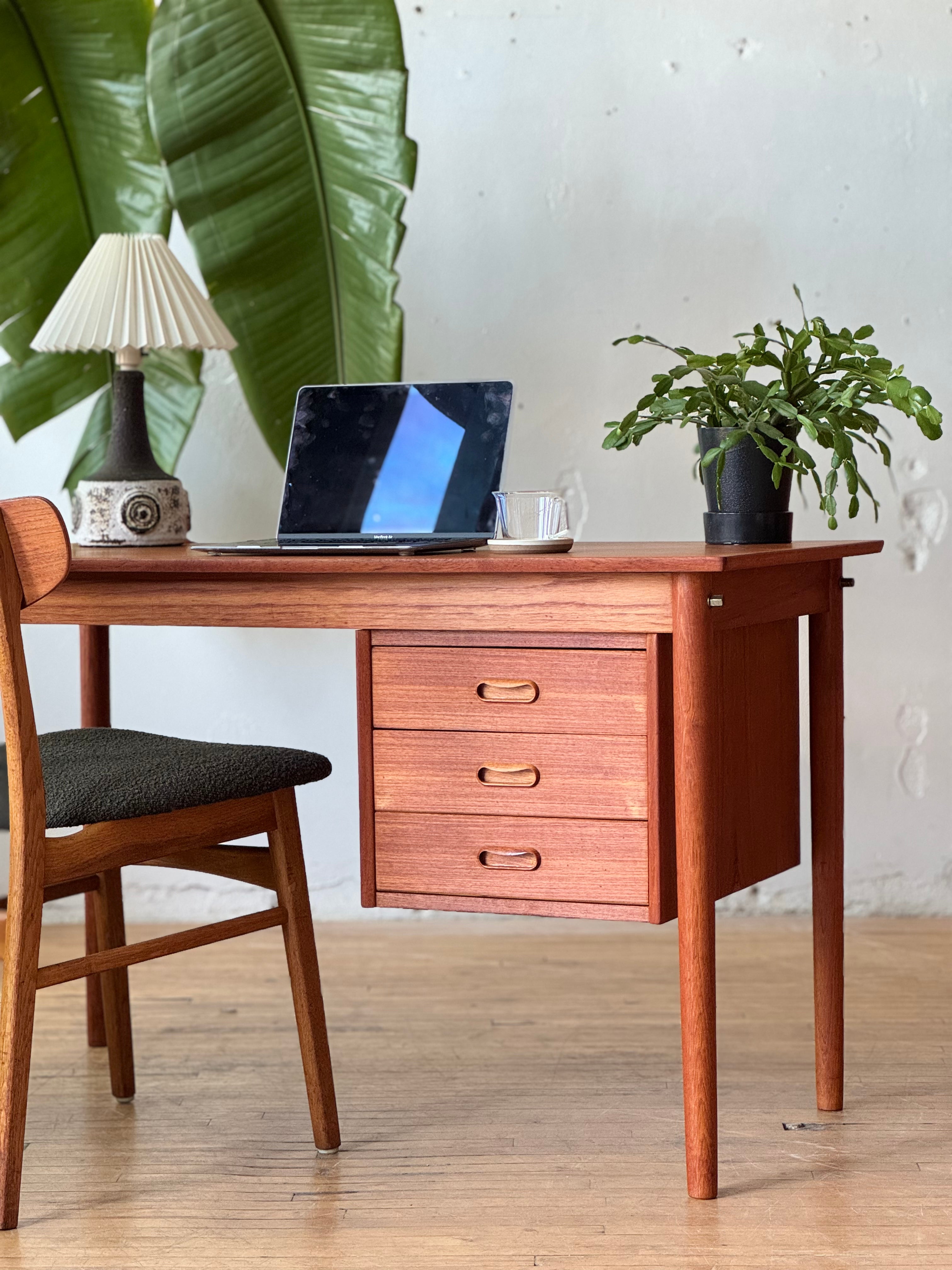 Danish Teak Desk by Arne Vodder