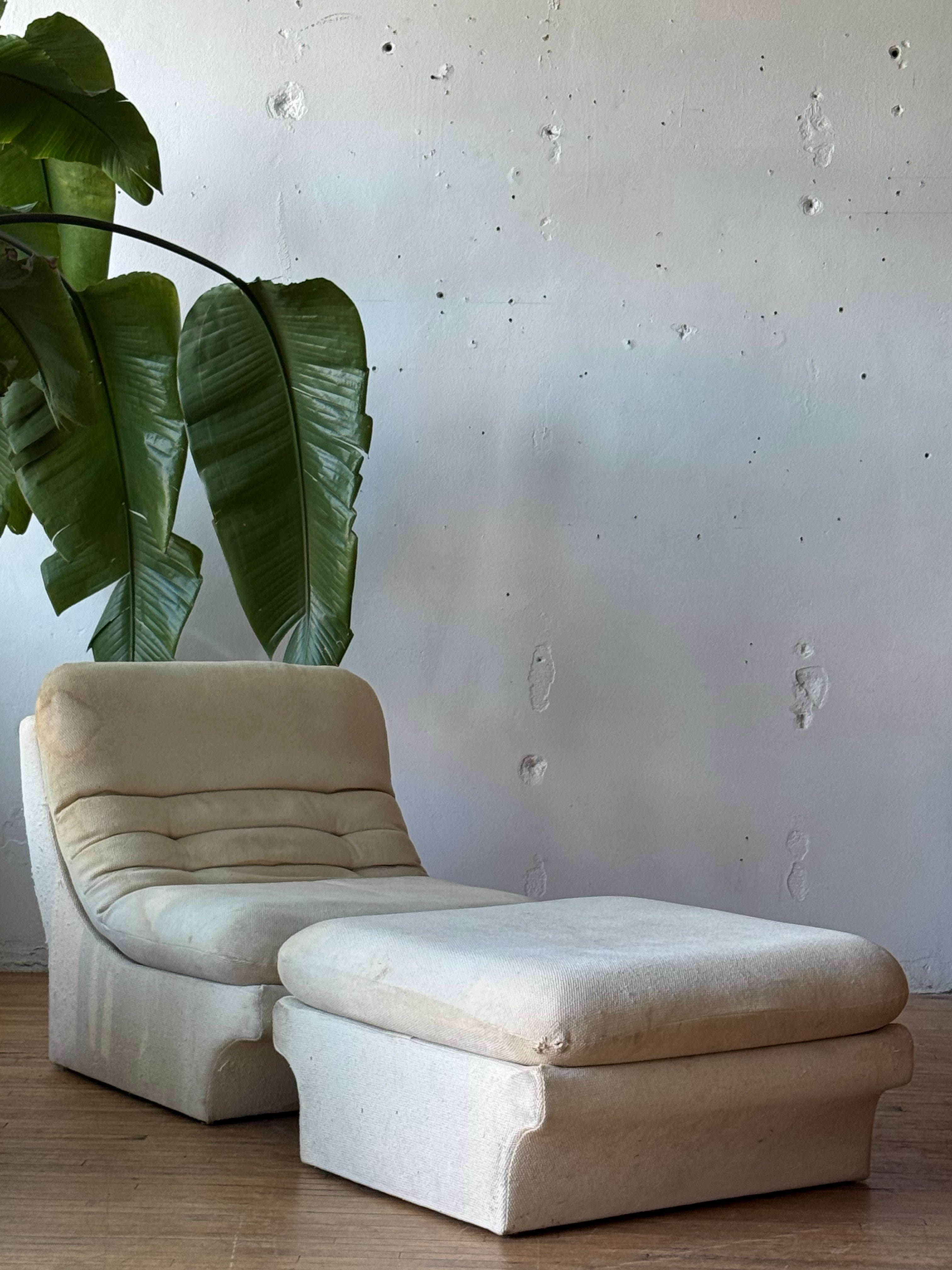 Post Modern Lounge & Ottoman by Vladimir Kagan