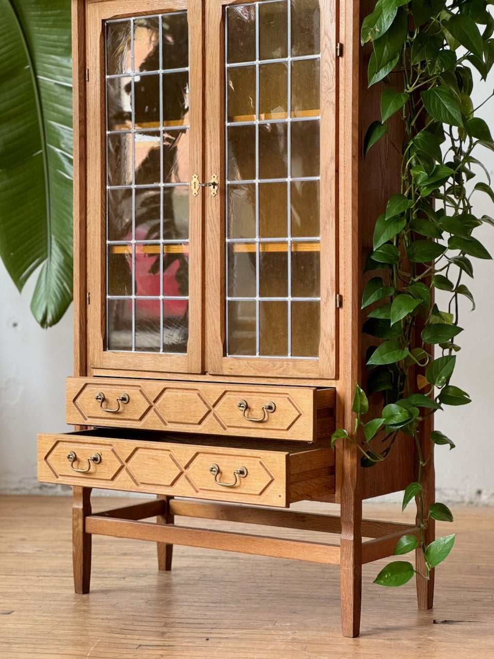 Oak & Glass Cabinet by Henning Kjaernulf #2748