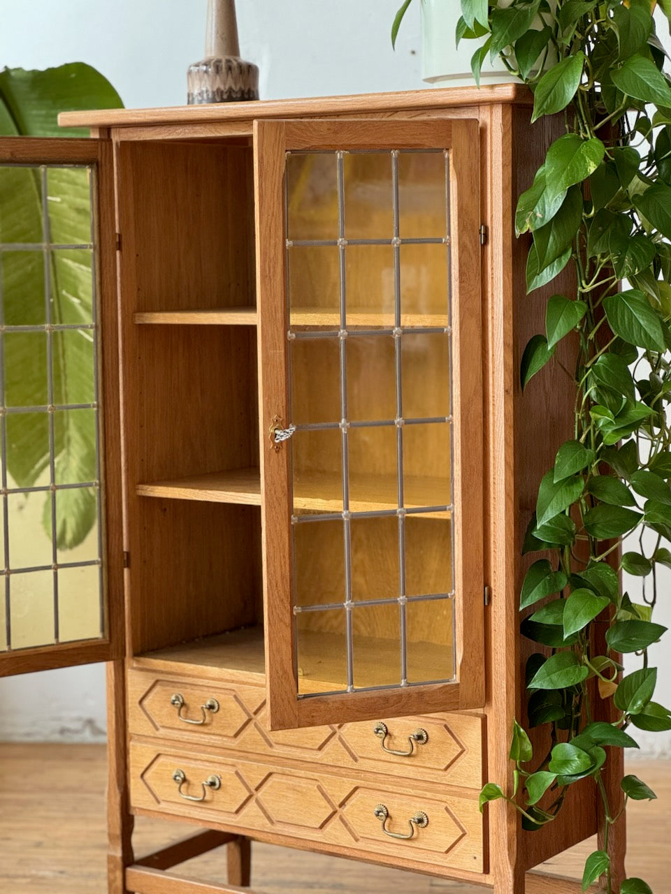 Oak & Glass Cabinet by Henning Kjaernulf #2748