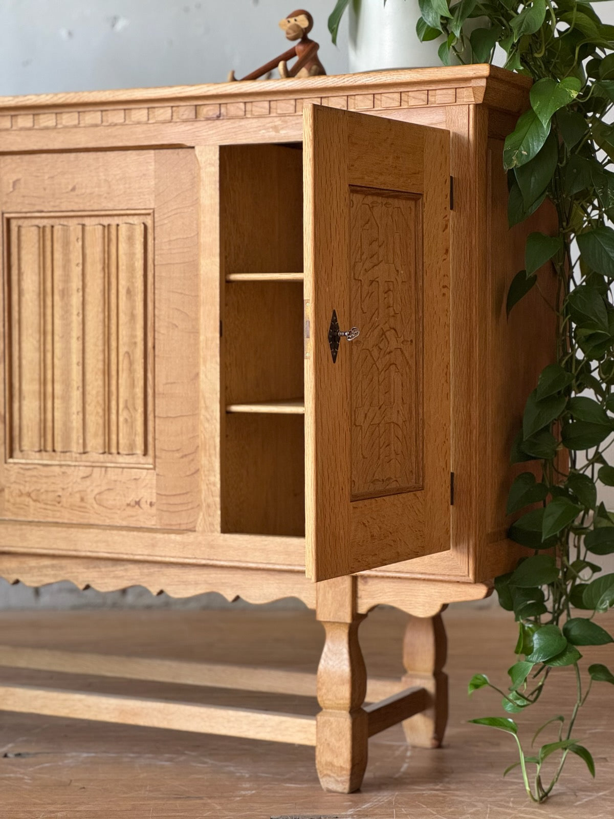 Danish Oak Highboard by Henning Kjaernulf #2522