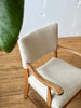 Oak Side Chair in Boucle by Henning Kjaernulf