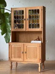 Danish Oak & Glass Cabinet by Henning Kjaernulf #3744