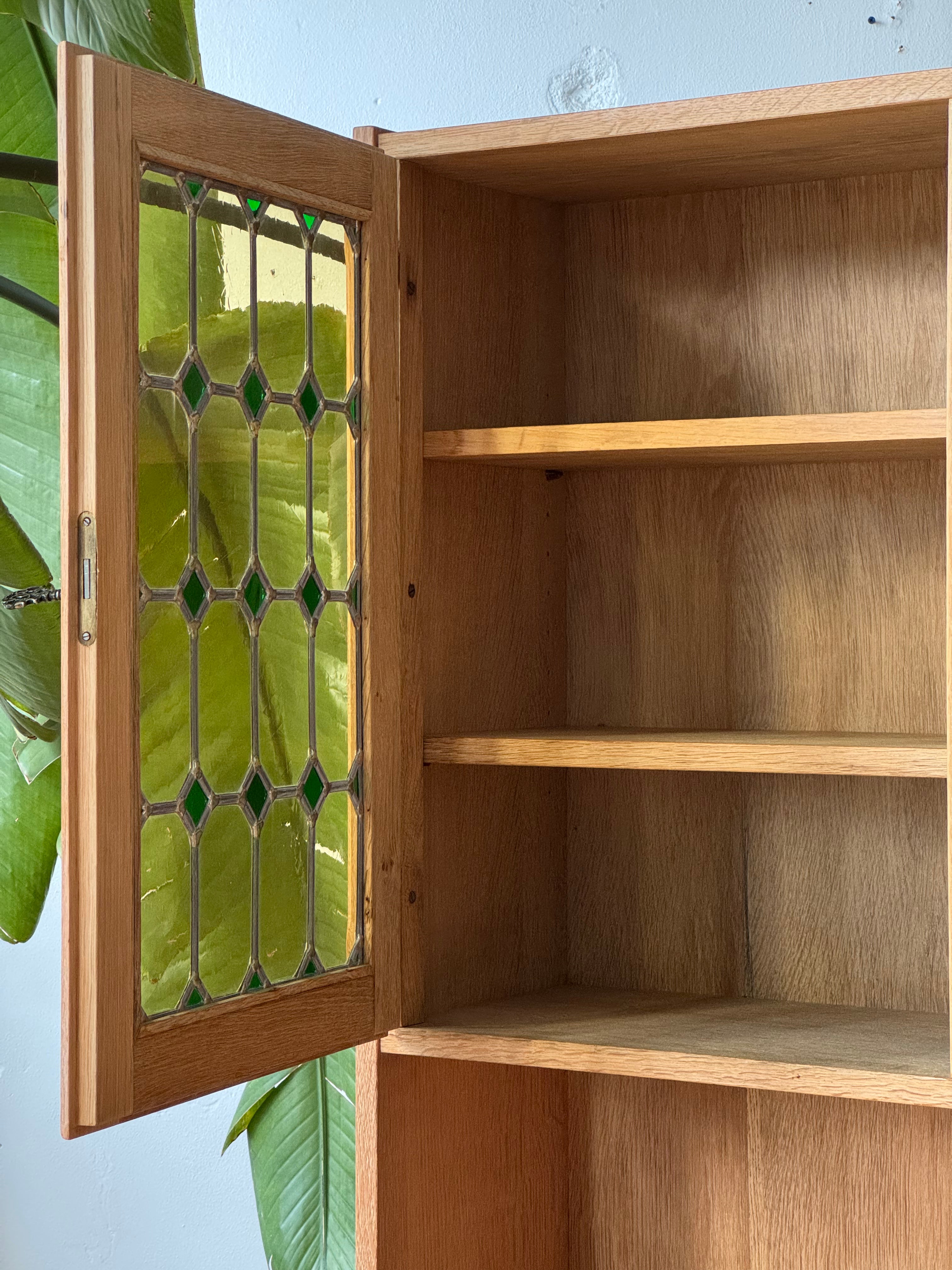 Danish Oak & Glass Cabinet by Henning Kjaernulf #3744