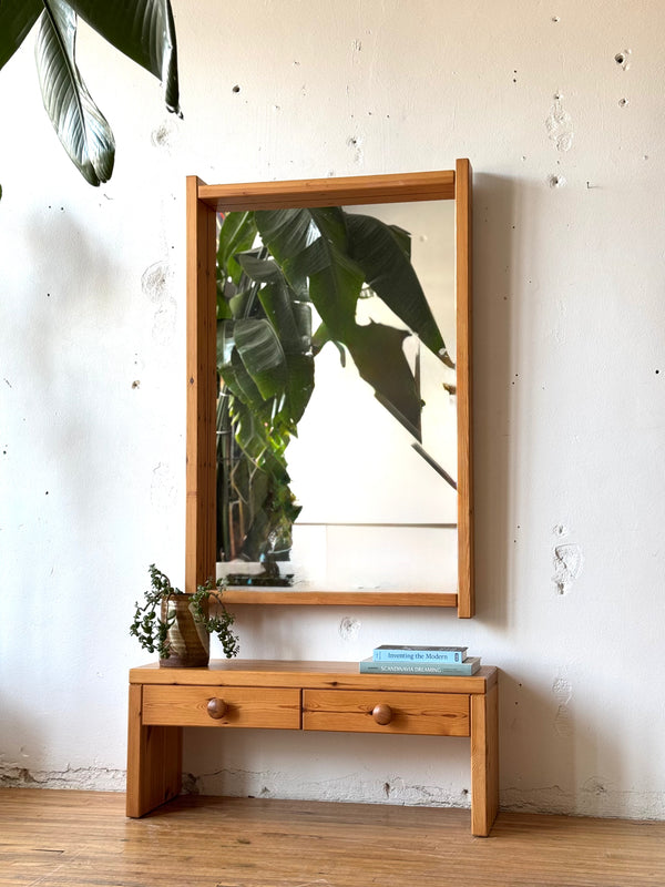 Pine Large Mirror & Chest #401