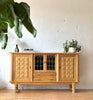 Oak & Glass Highboard by Henning Kjaernulf #758