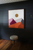 Geometric Landscape Wall Hanging by Lisa Marie Quilts