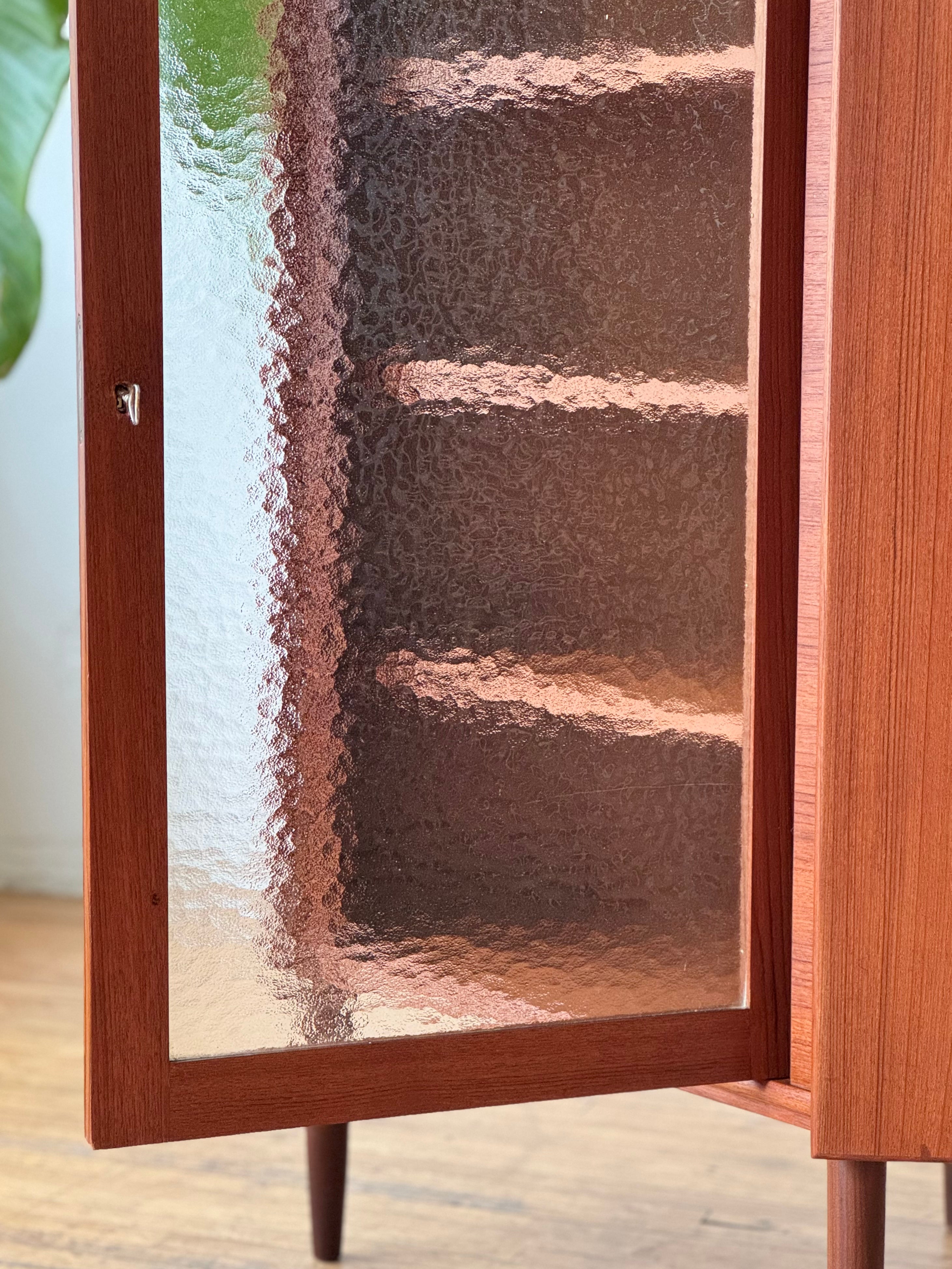 Danish Modern Teak Corner Cabinet #3225